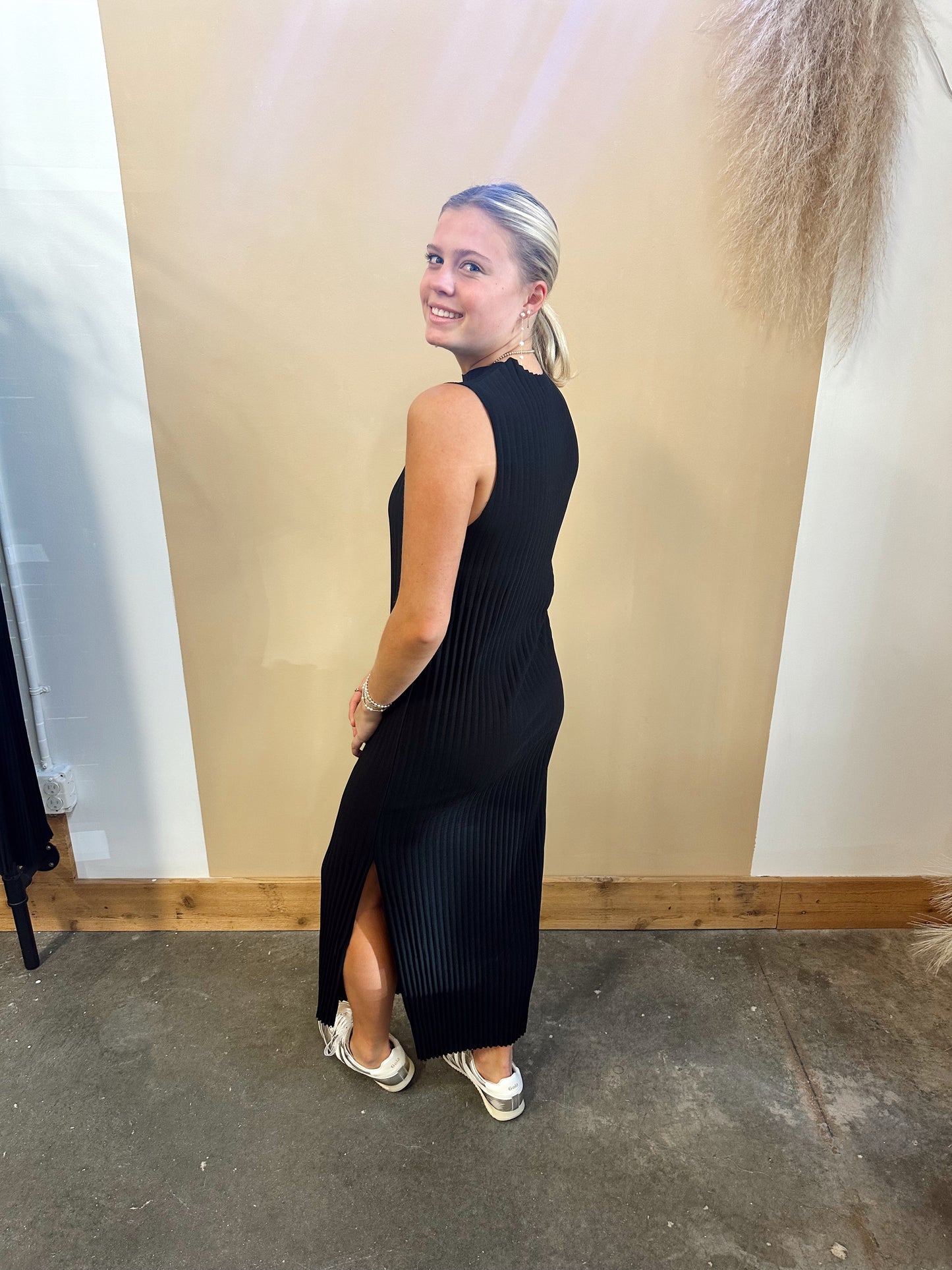Emma Pleated Midi Dress