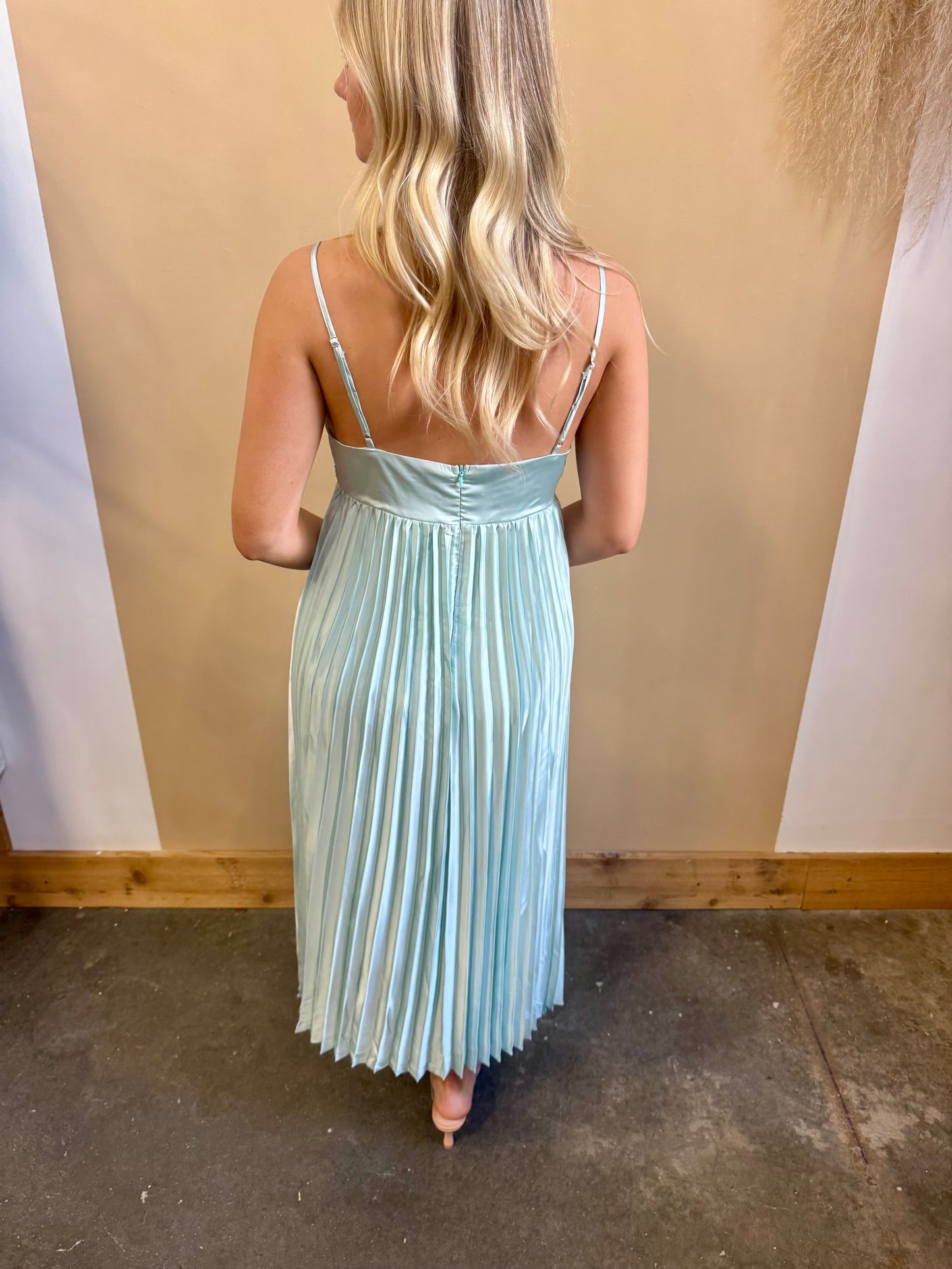 Parker Pleated Midi Dress