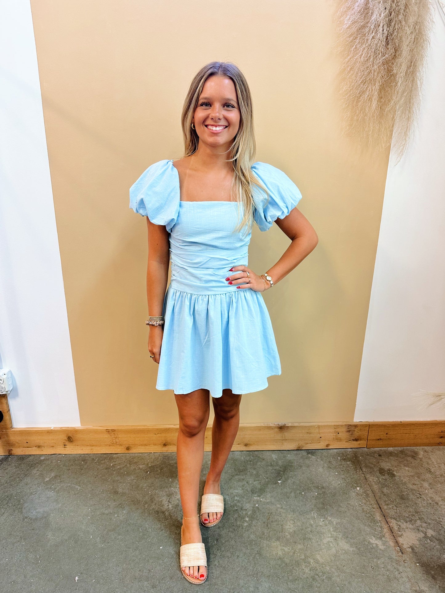 Peyton Puff Sleeve Mini Dress