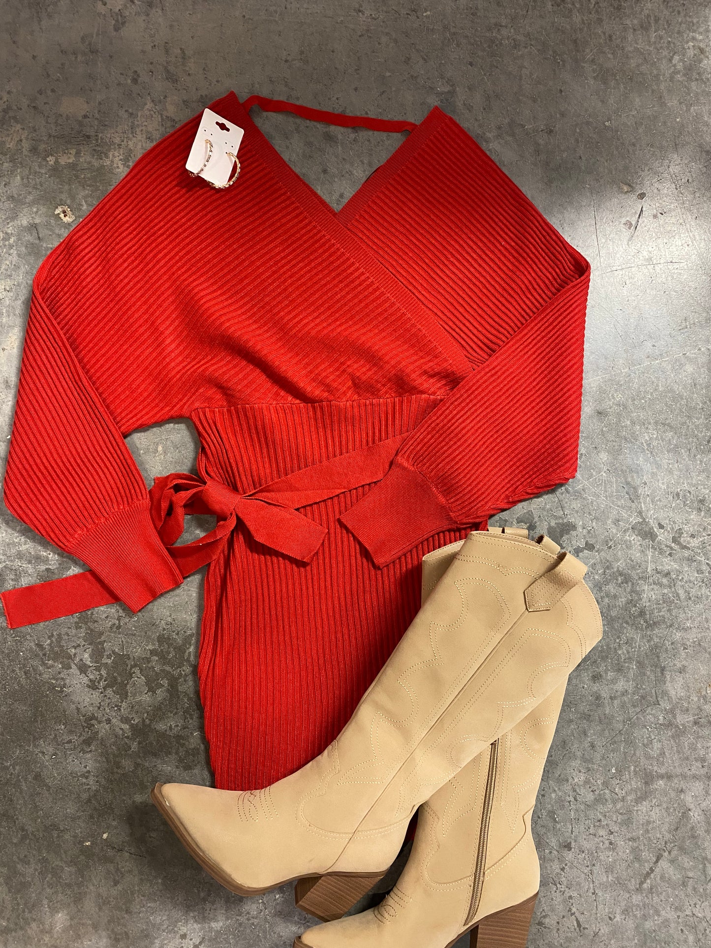 Holly Off Shoulder Sweater Dress