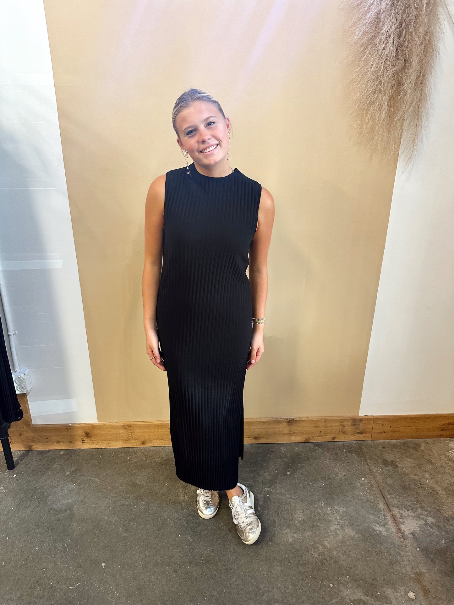 Emma Pleated Midi Dress