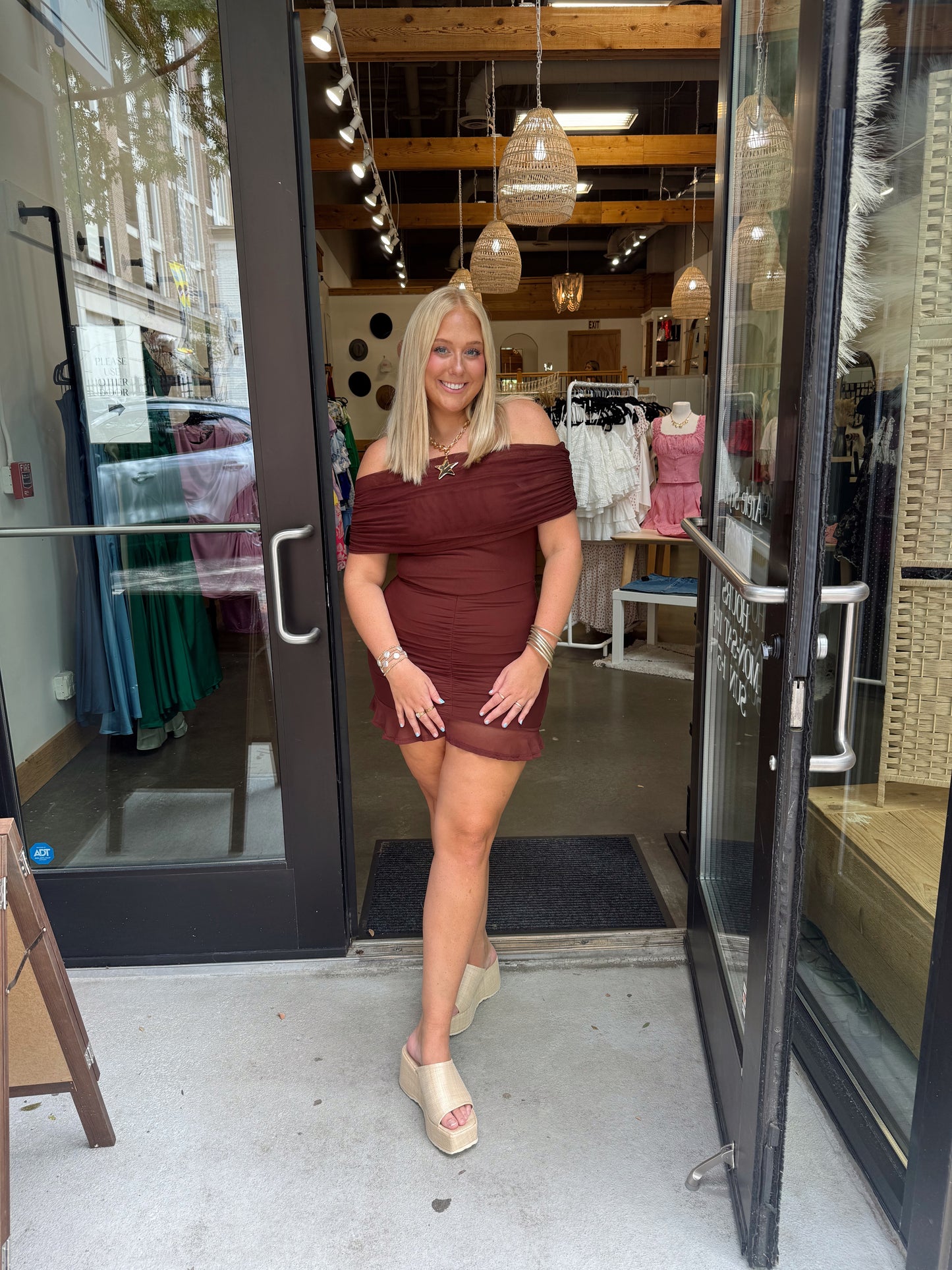 Nova Off Shoulder Dress