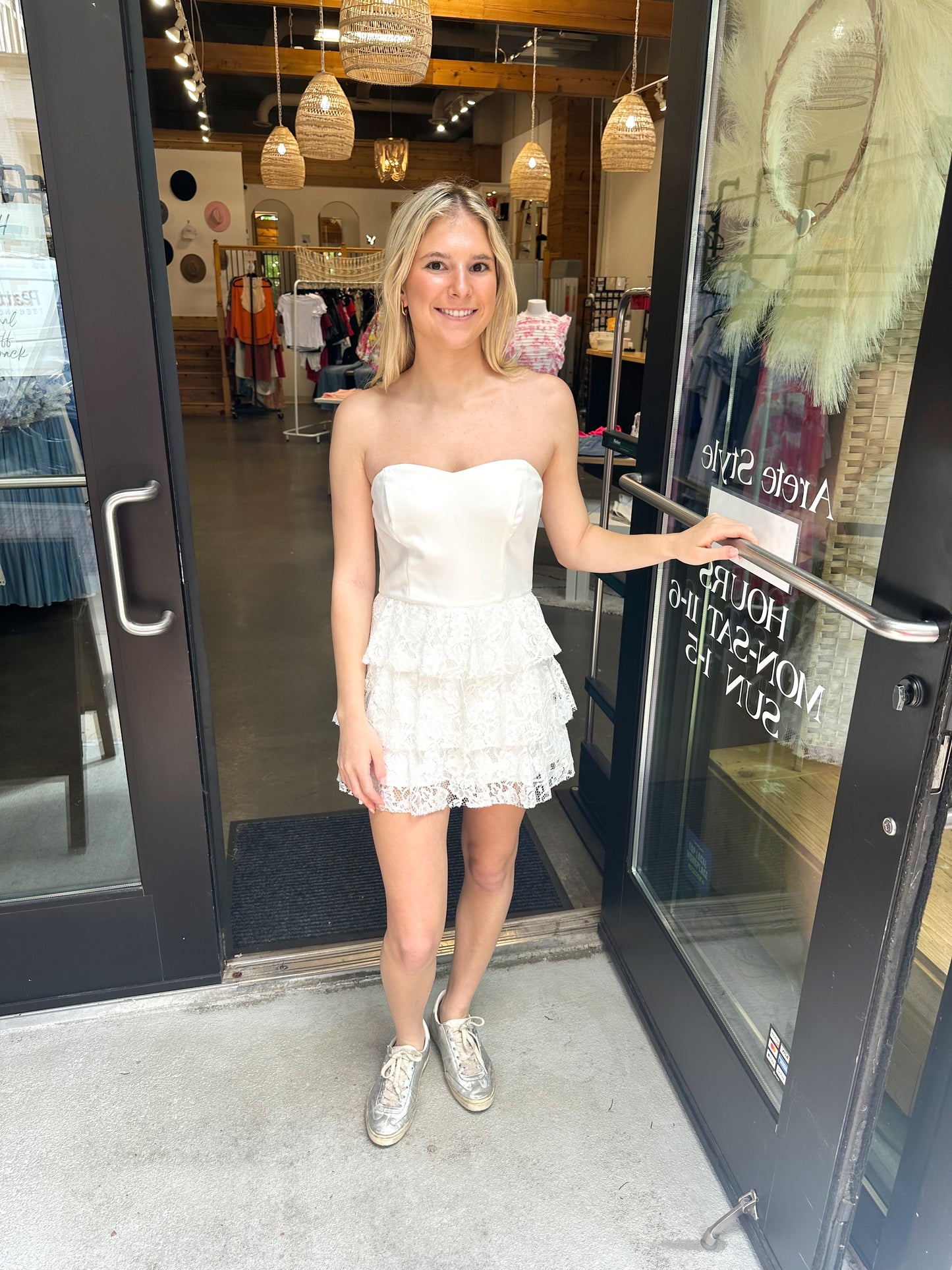 Shelby Lace Romper