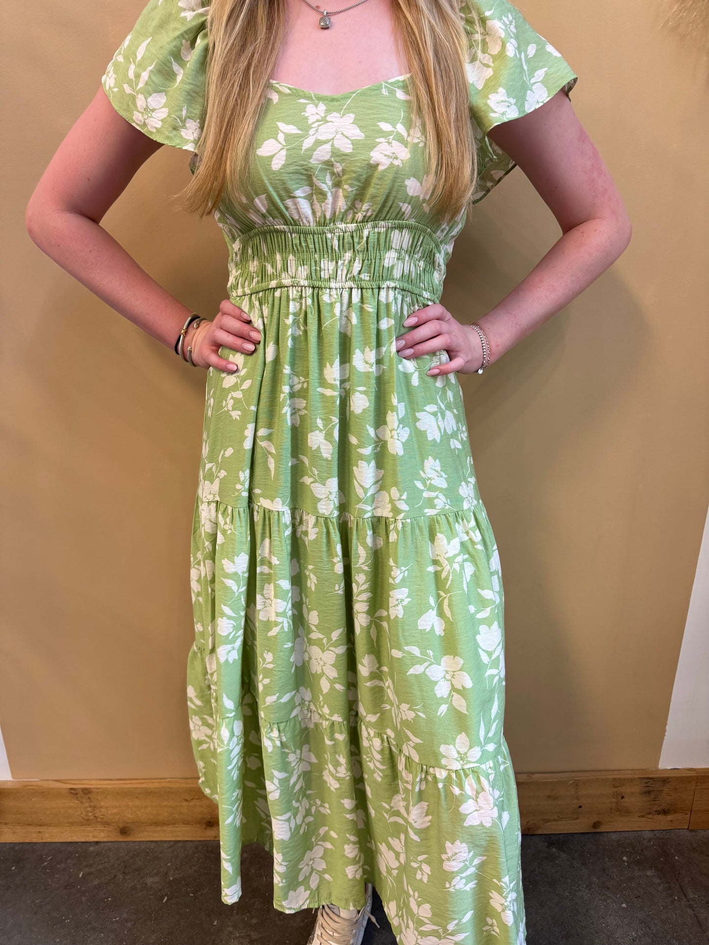 Abigail Floral Midi Dress