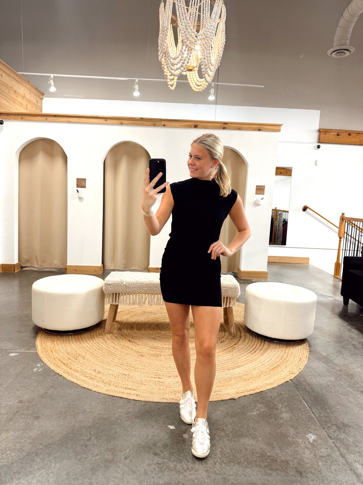 Celeste Mock Neck Dress