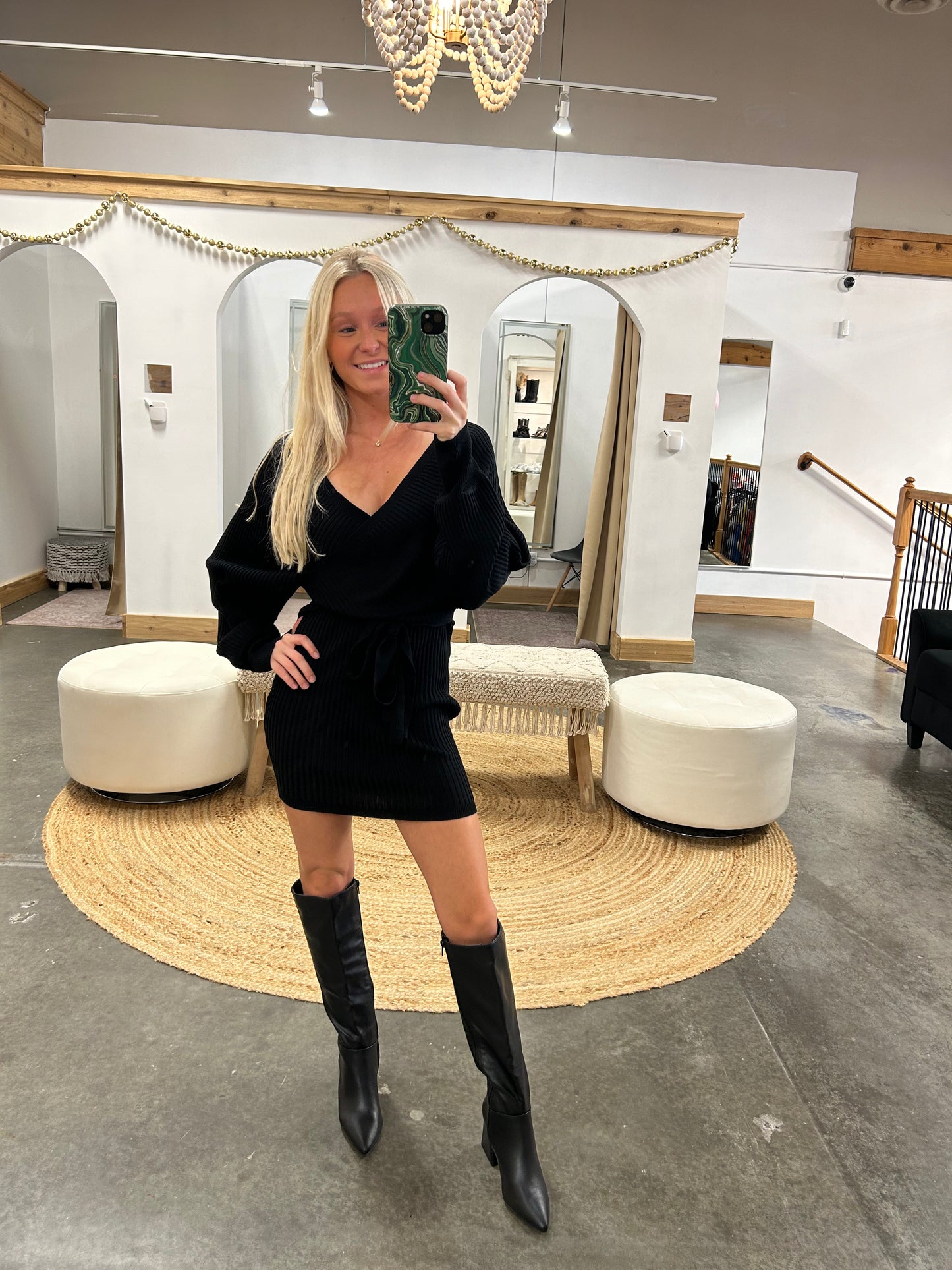Holly Off Shoulder Sweater Dress