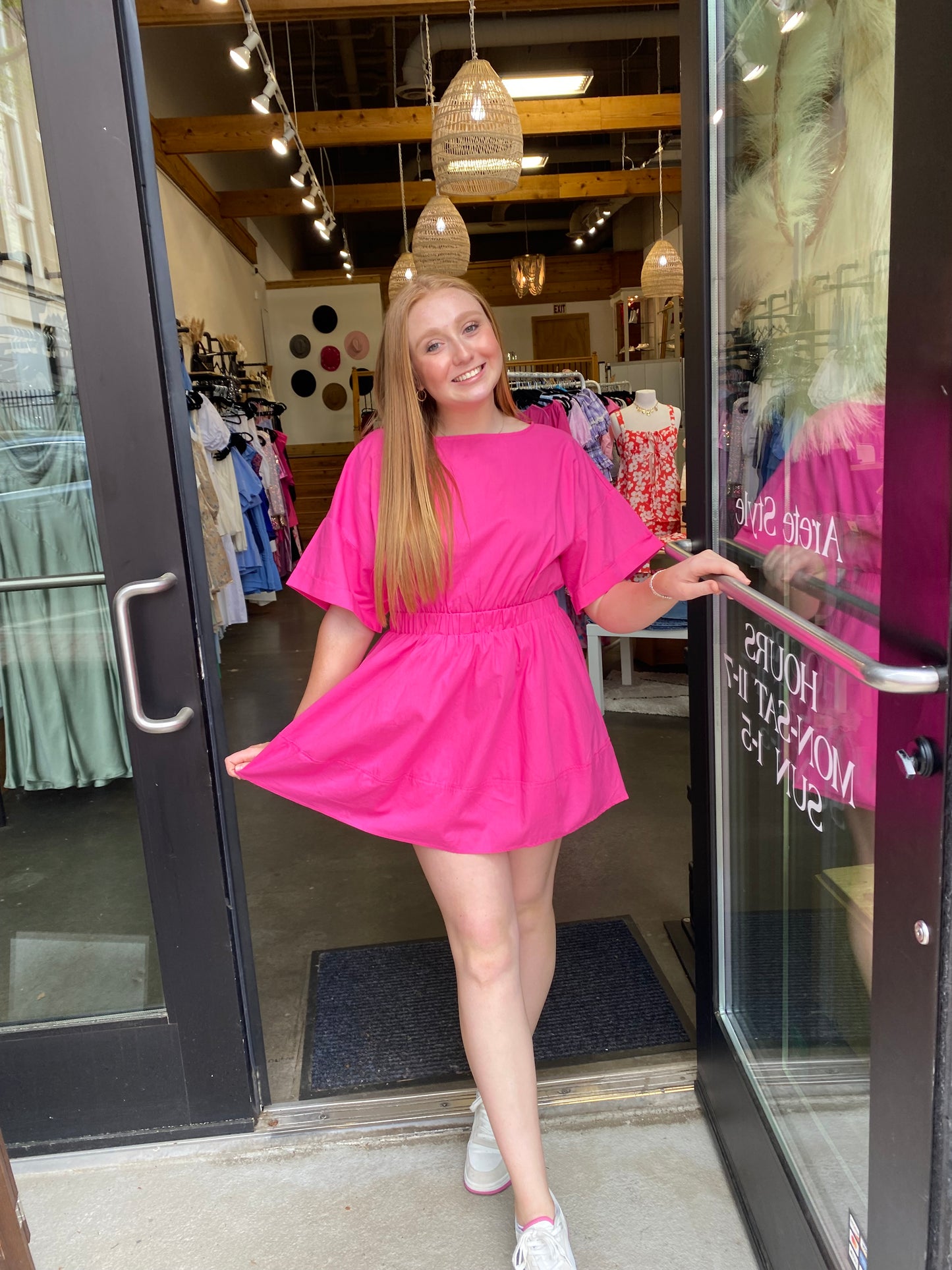 Natalie Poplin Dress