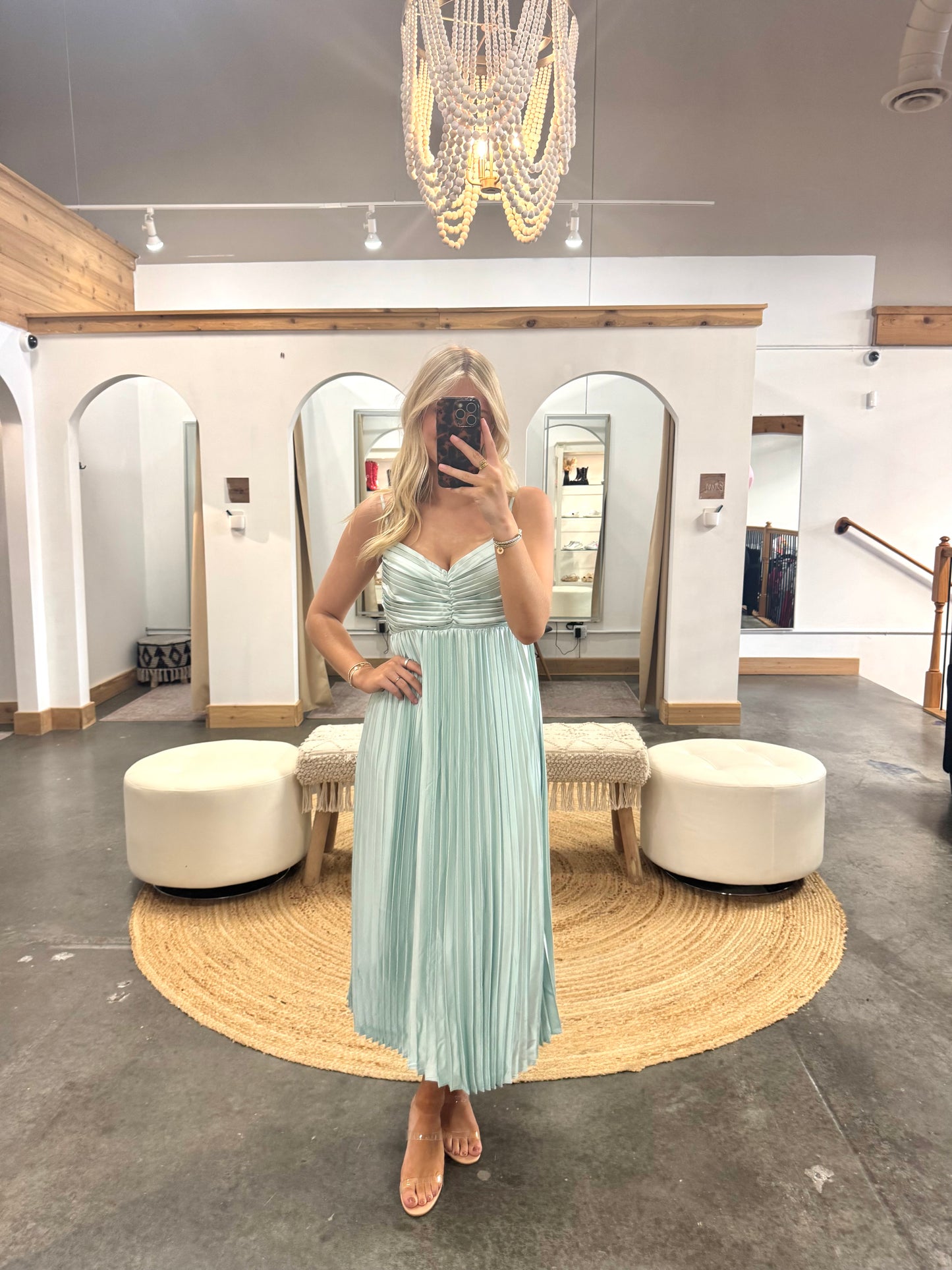 Parker Pleated Midi Dress