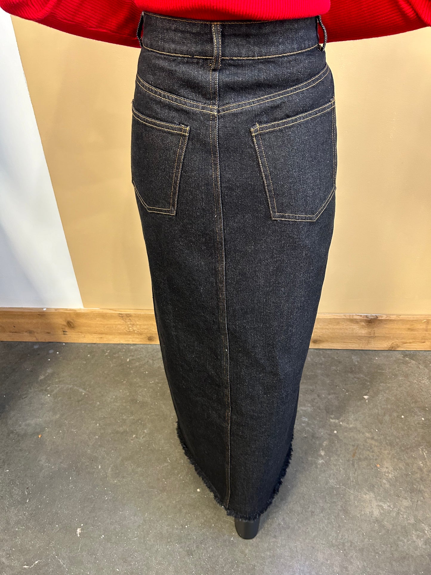 Denim Maxi Skirt