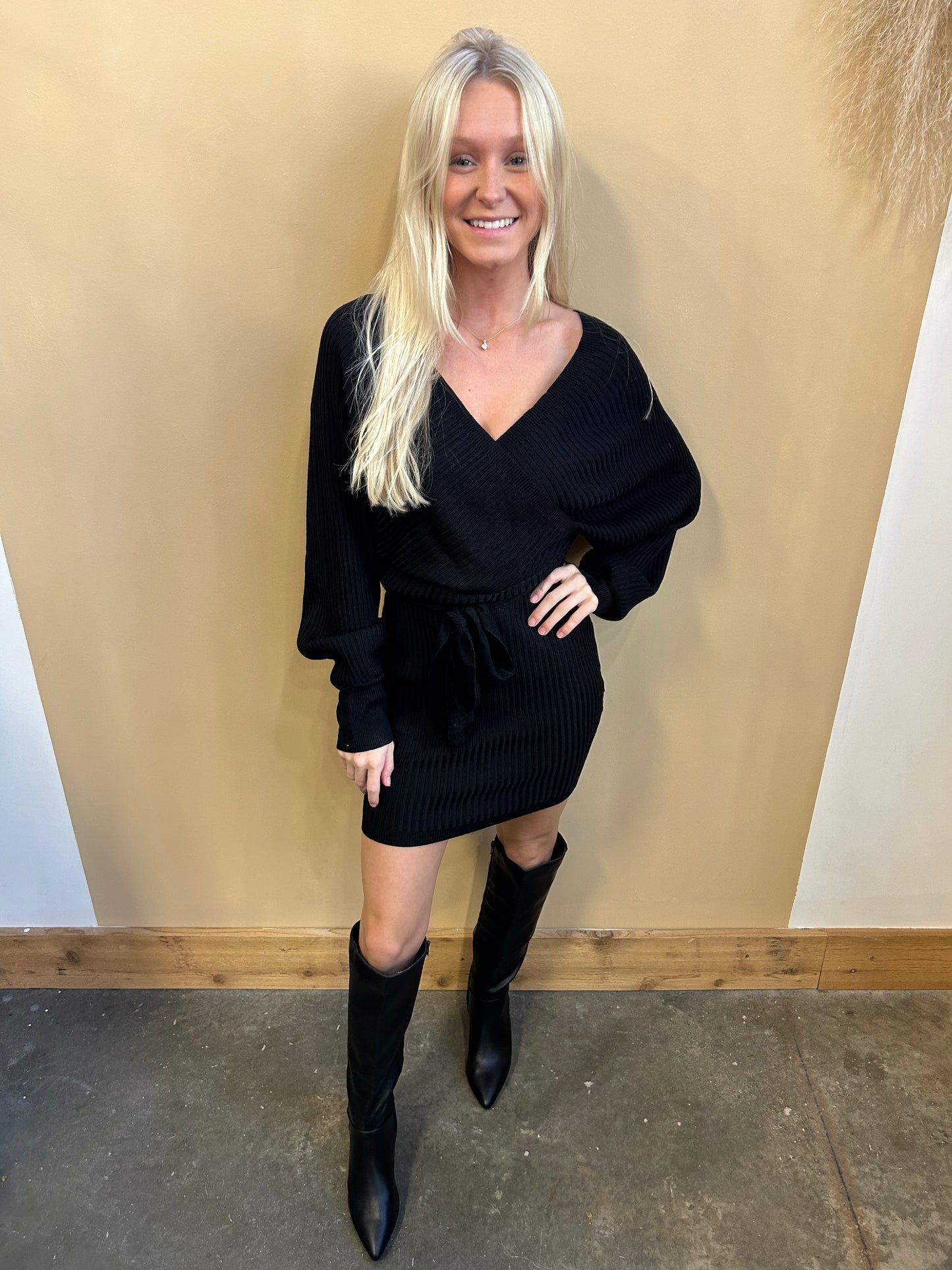 Holly Off Shoulder Sweater Dress