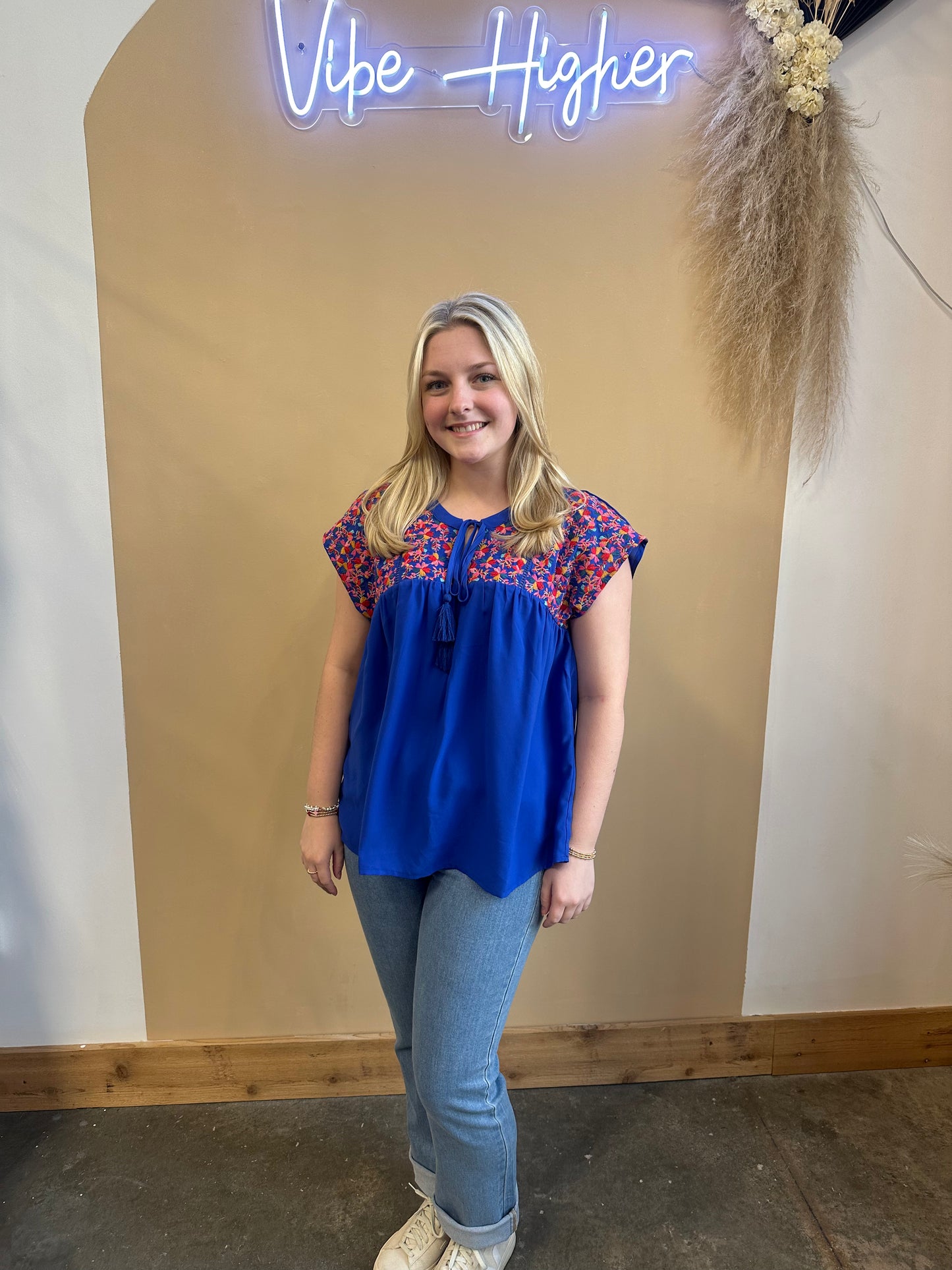 Athena Embroidered Top