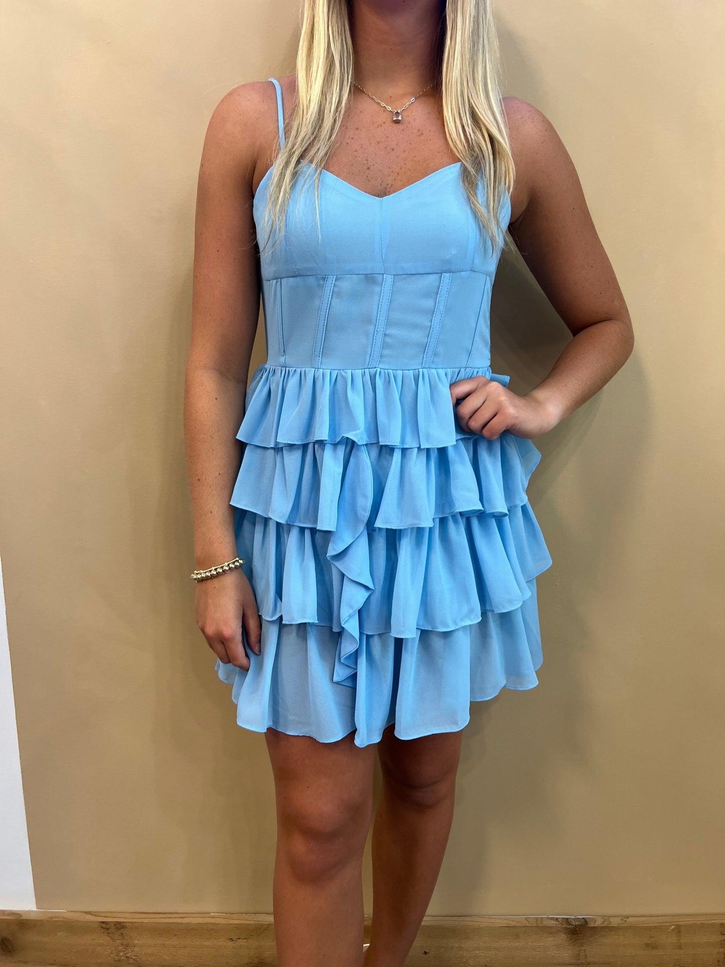 Campbell Ruffle Dress - Arete Style