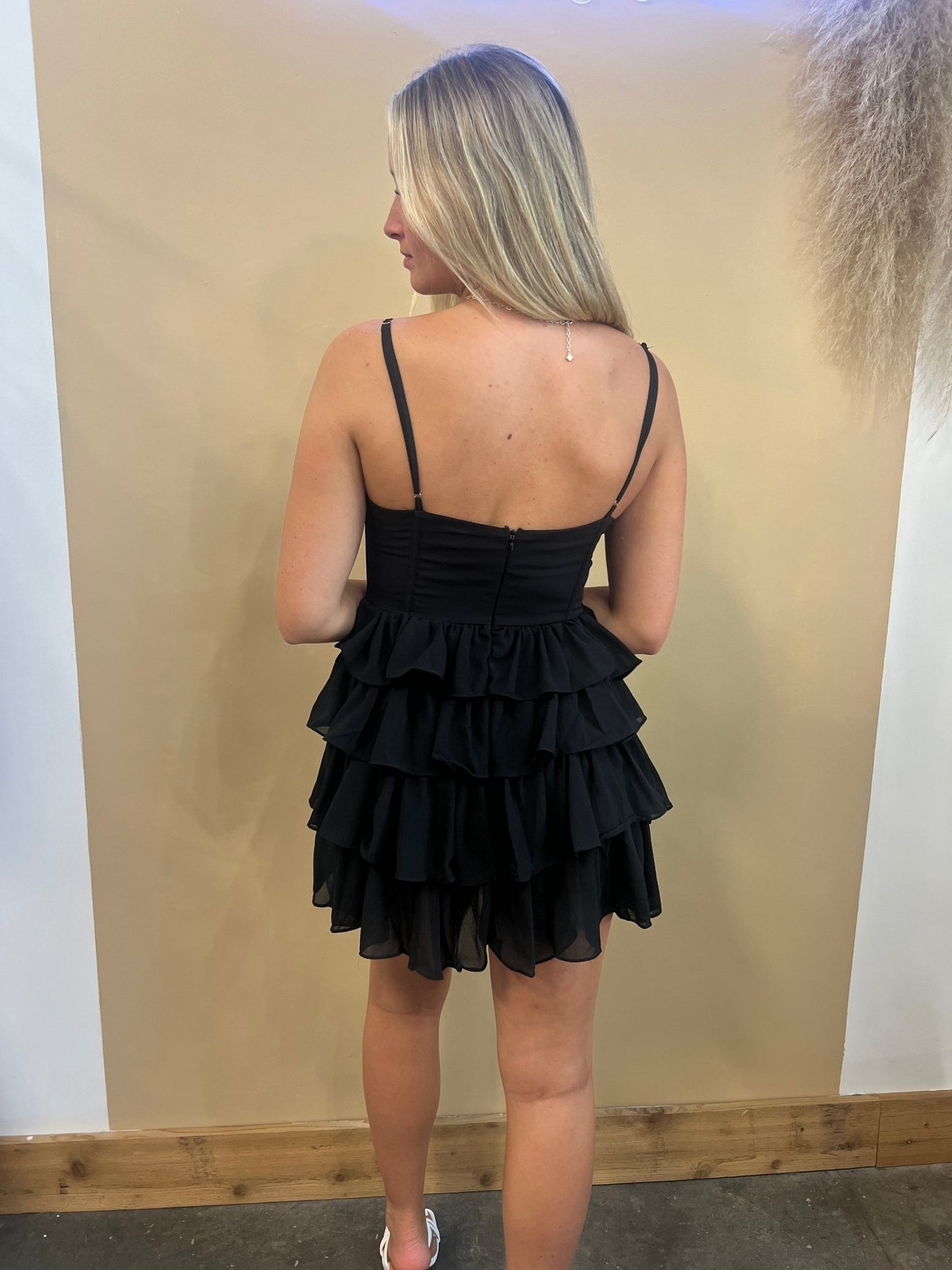 Campbell Ruffle Dress - Arete Style