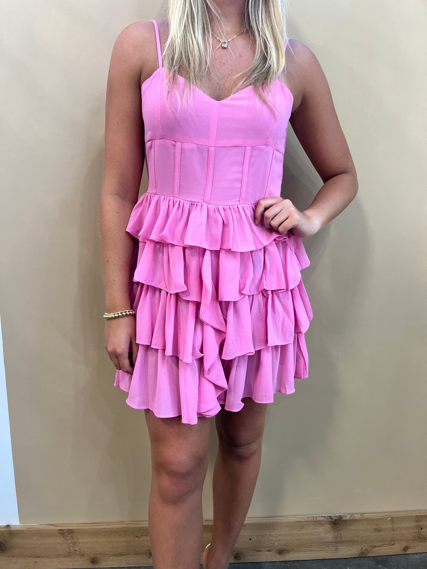 Campbell Ruffle Dress - Arete Style