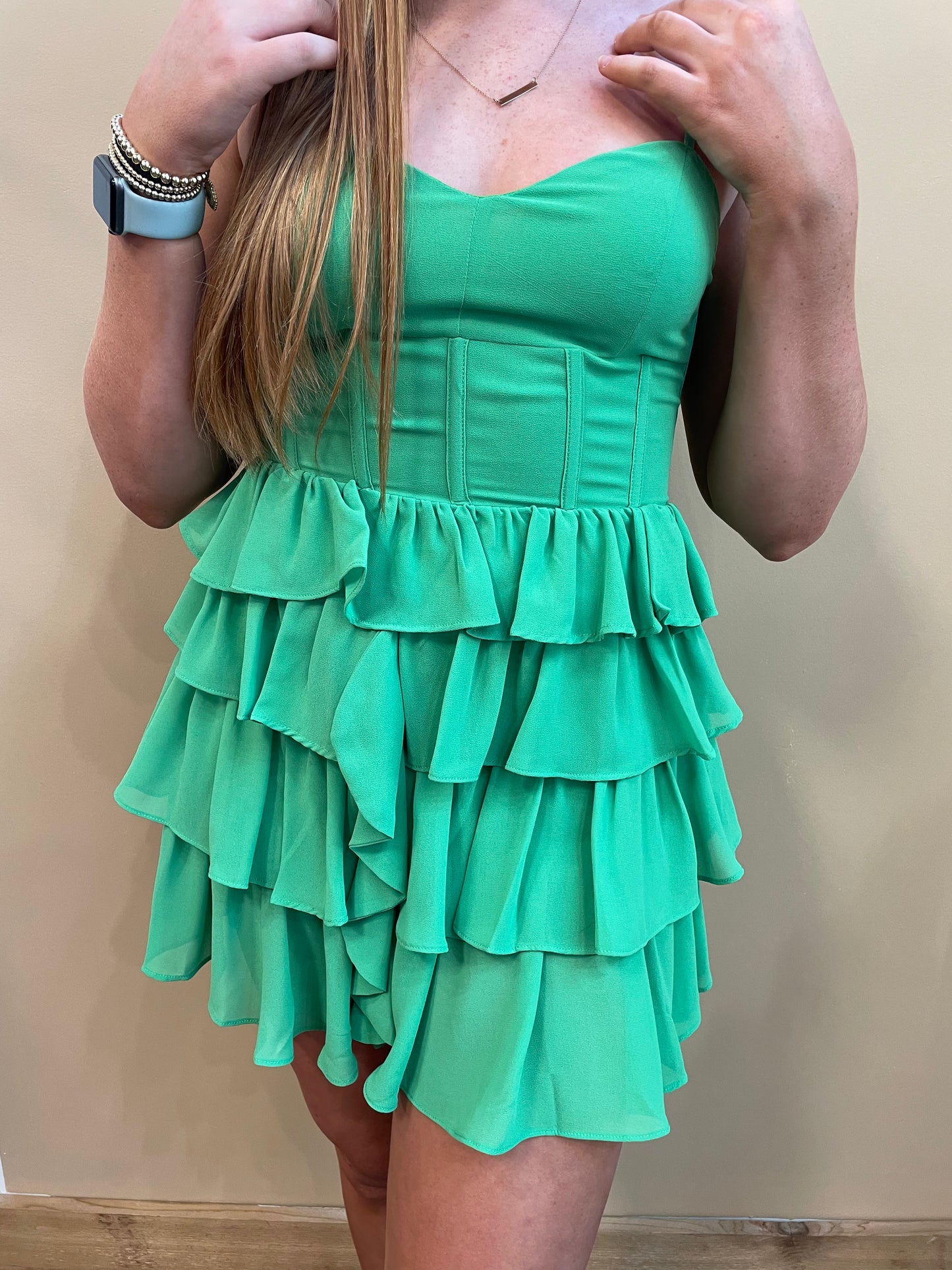 Campbell Ruffle Dress - Arete Style