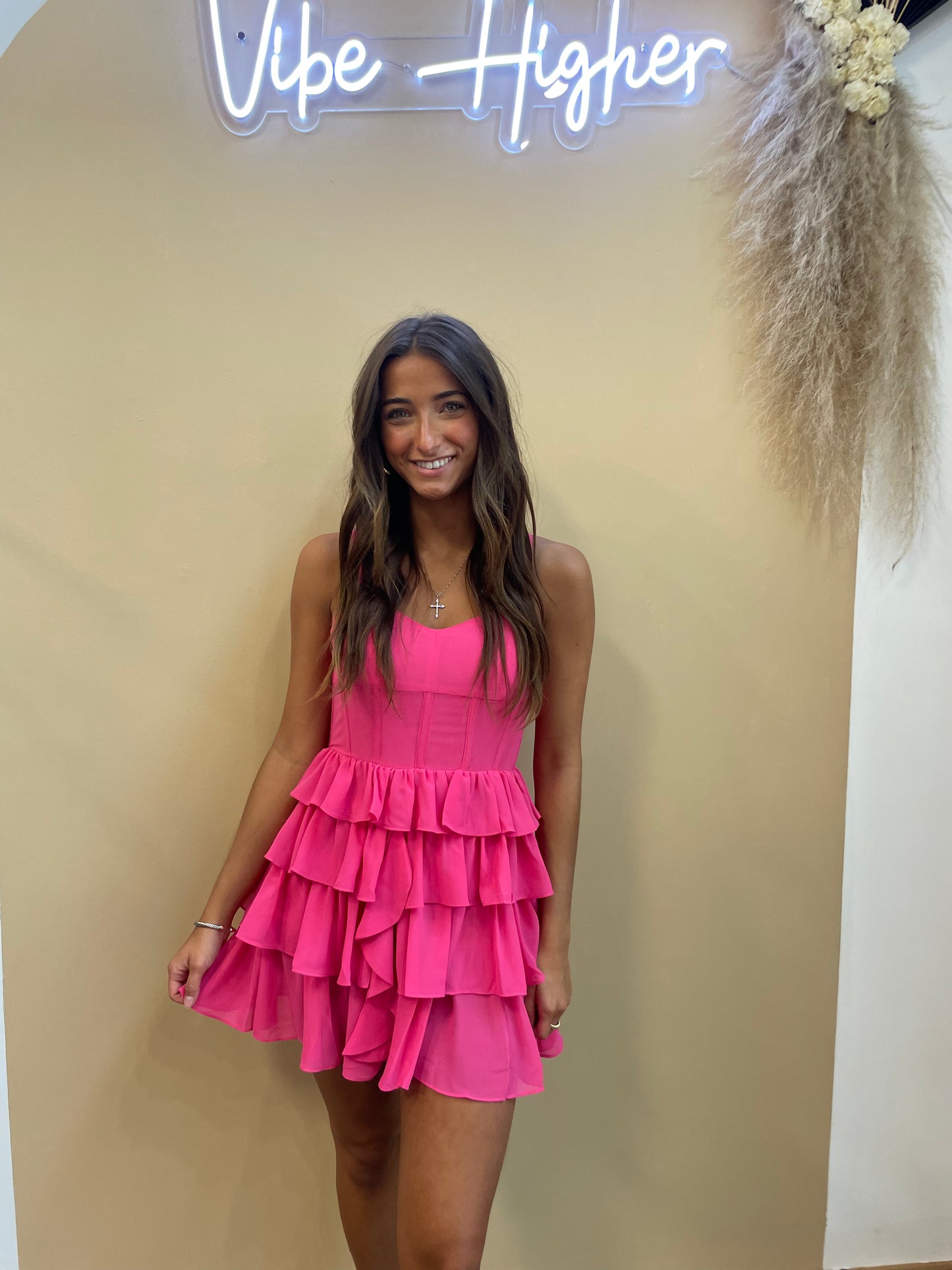 Campbell Ruffle Dress - Arete Style