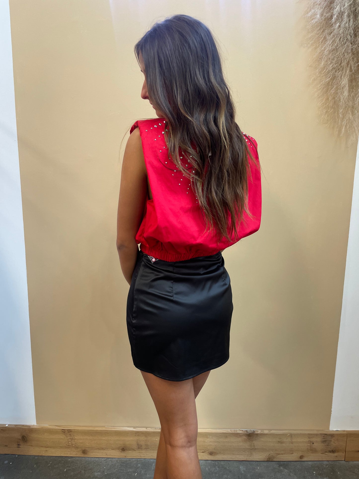 Amy Satin Skirt