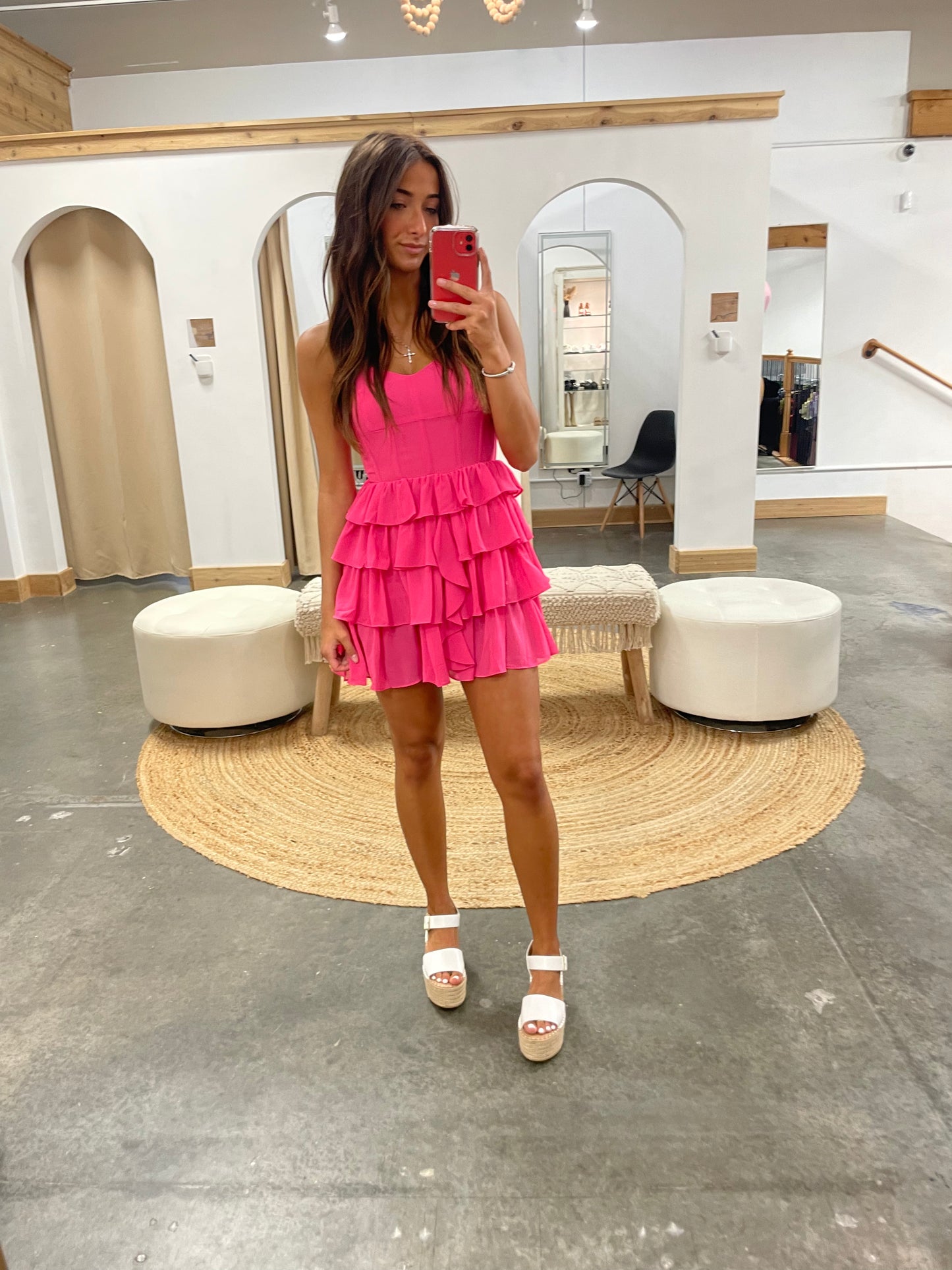 Campbell Ruffle Dress - Arete Style