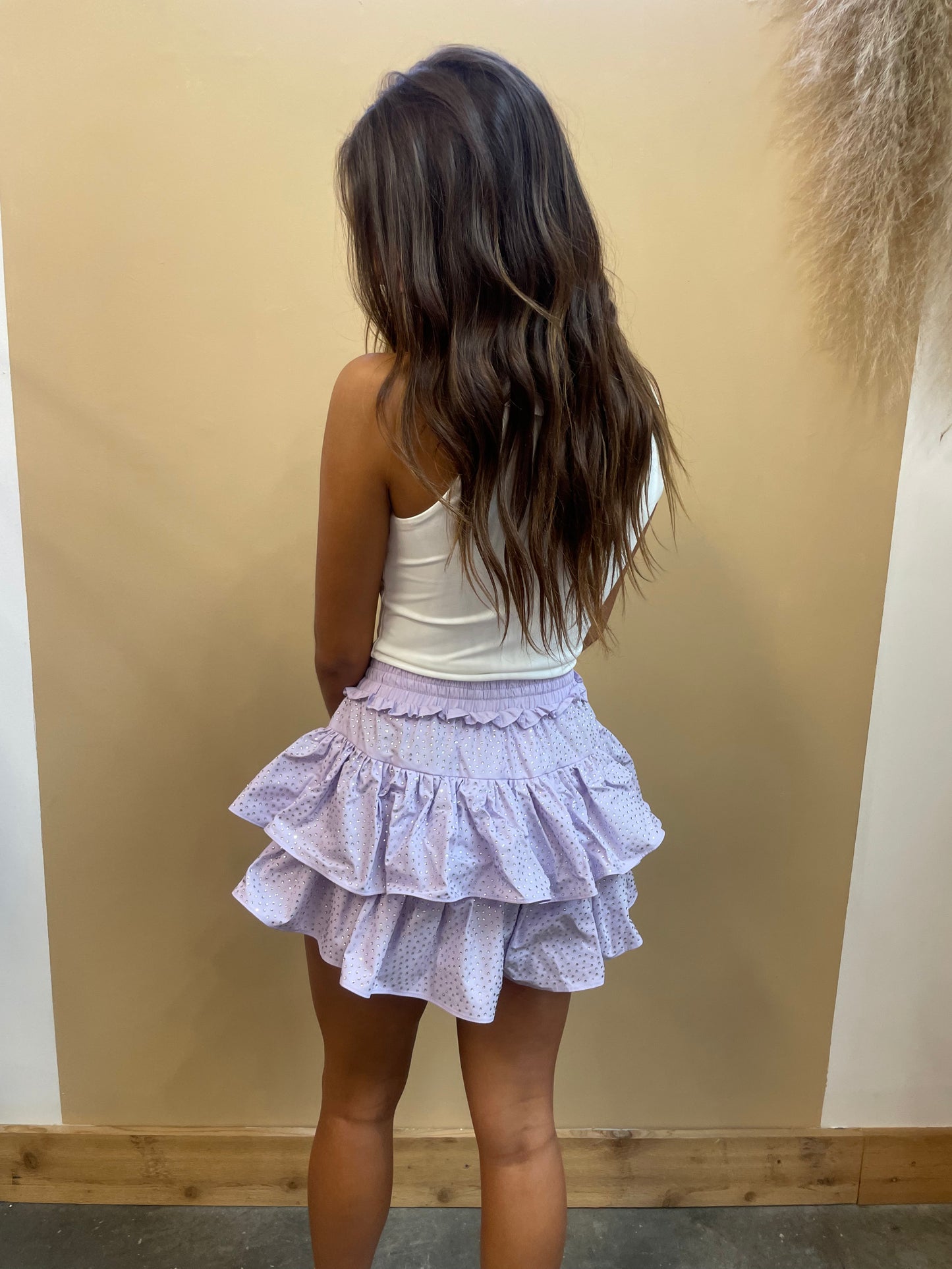 Very Peri Ruffle Skort