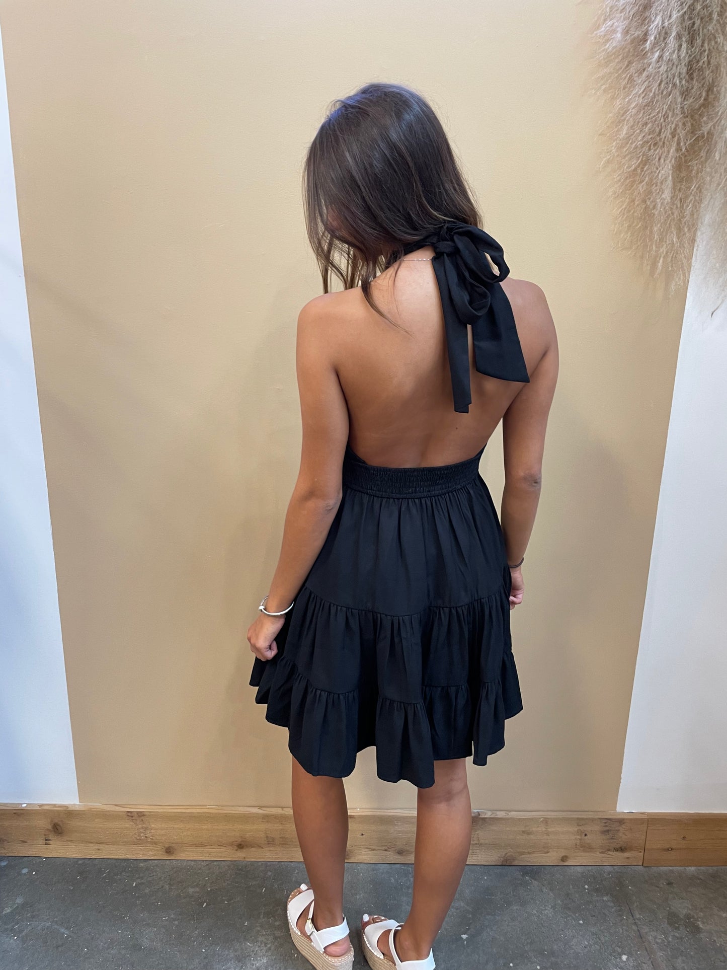 Keep You Around Halter Dress
