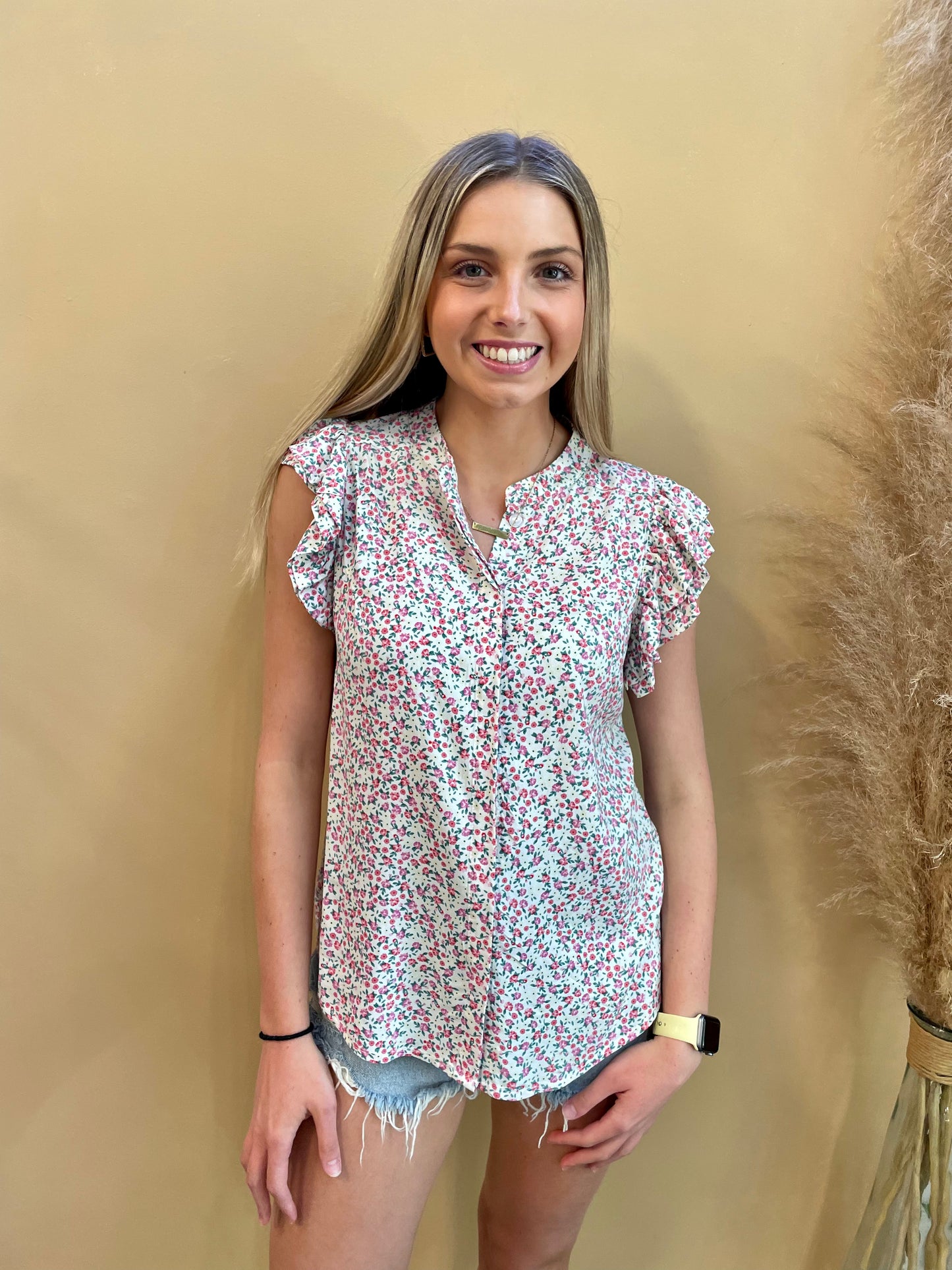 Natalie Floral Blouse - Arete Style