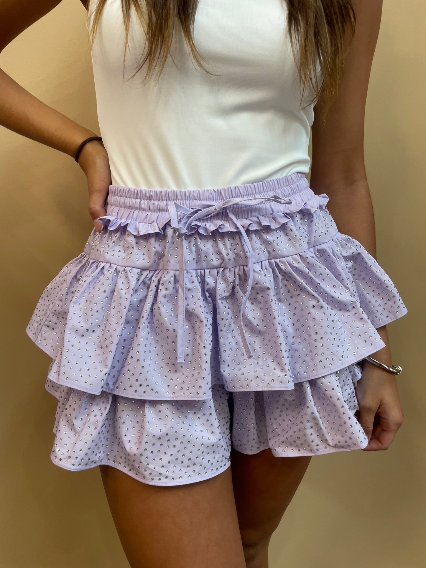 Very Peri Ruffle Skort