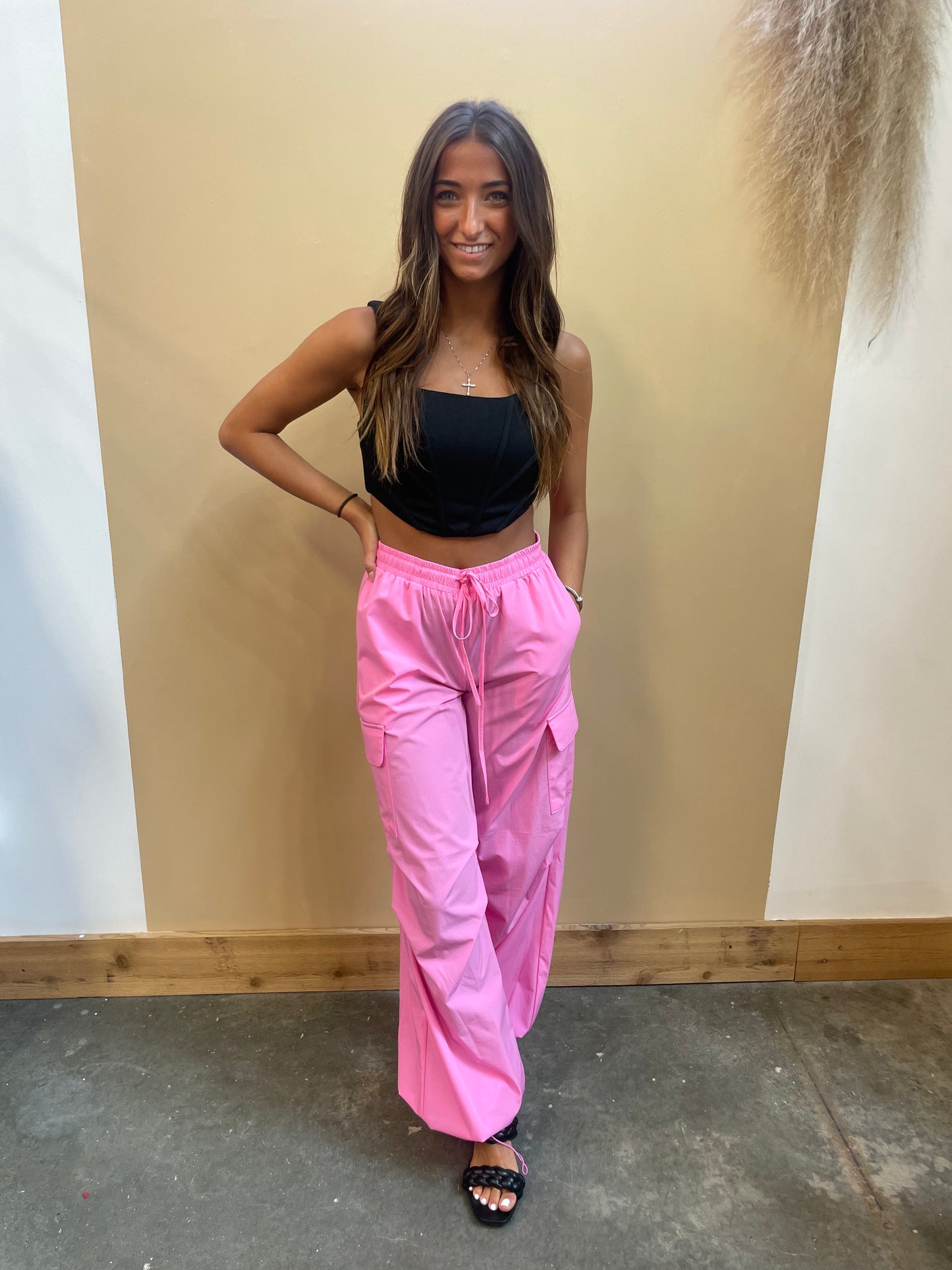 Whitney Pink Cargo Pants