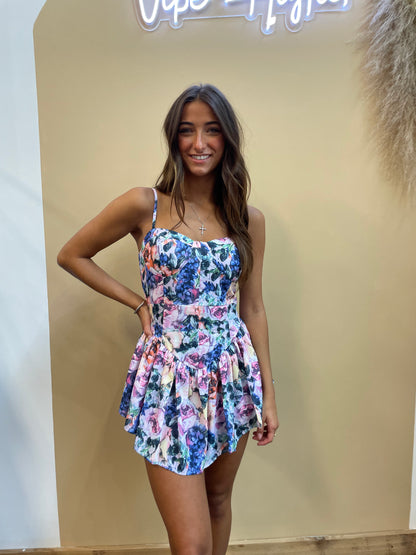 Time For More Floral Romper - Arete Style