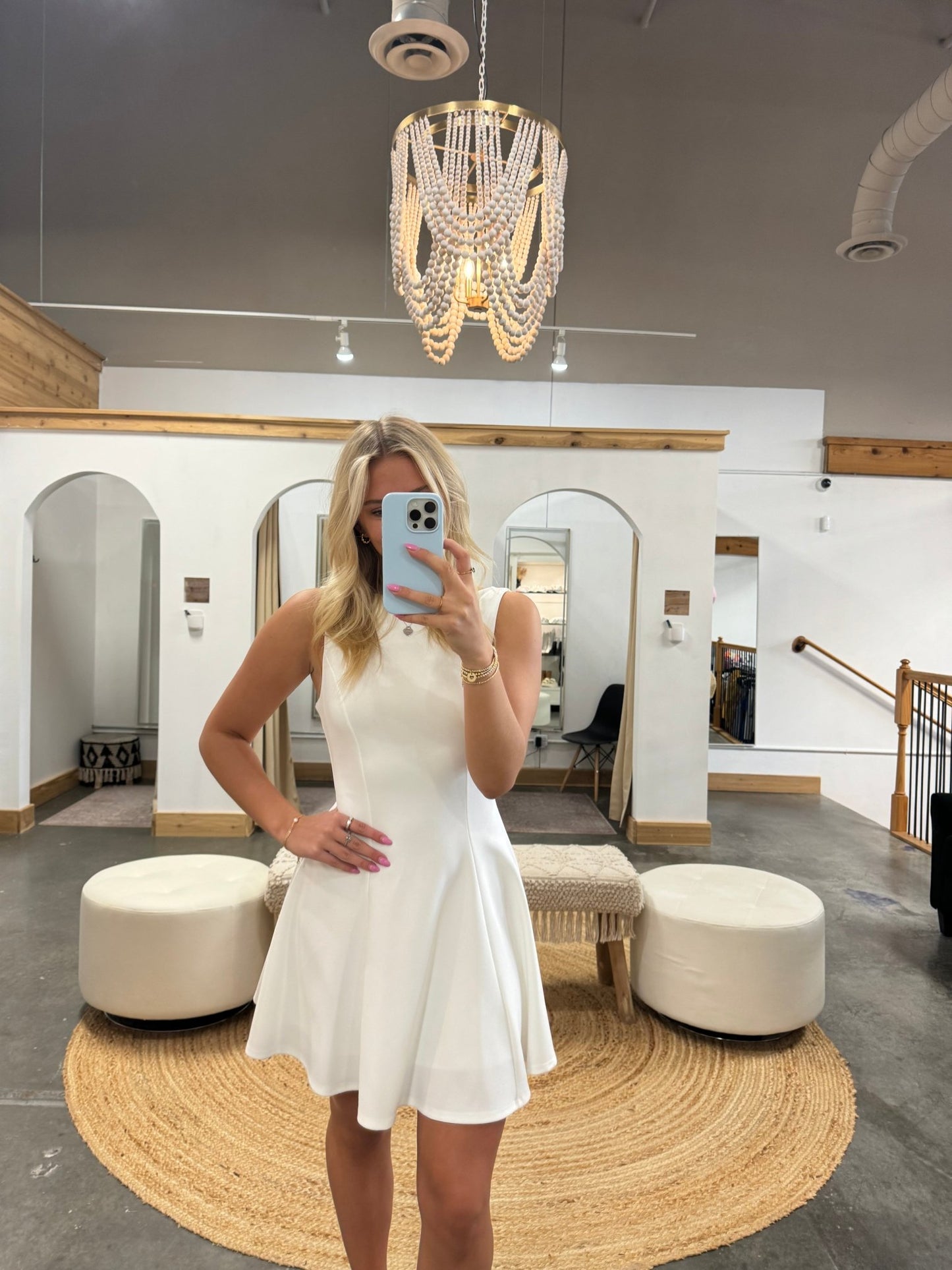 Sophie Boat Neck Dress - Arete Style