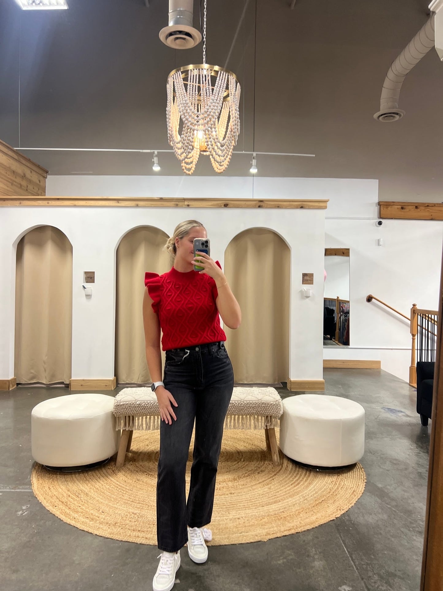 90's Wide Leg Black Straight Jeans - Arete Style