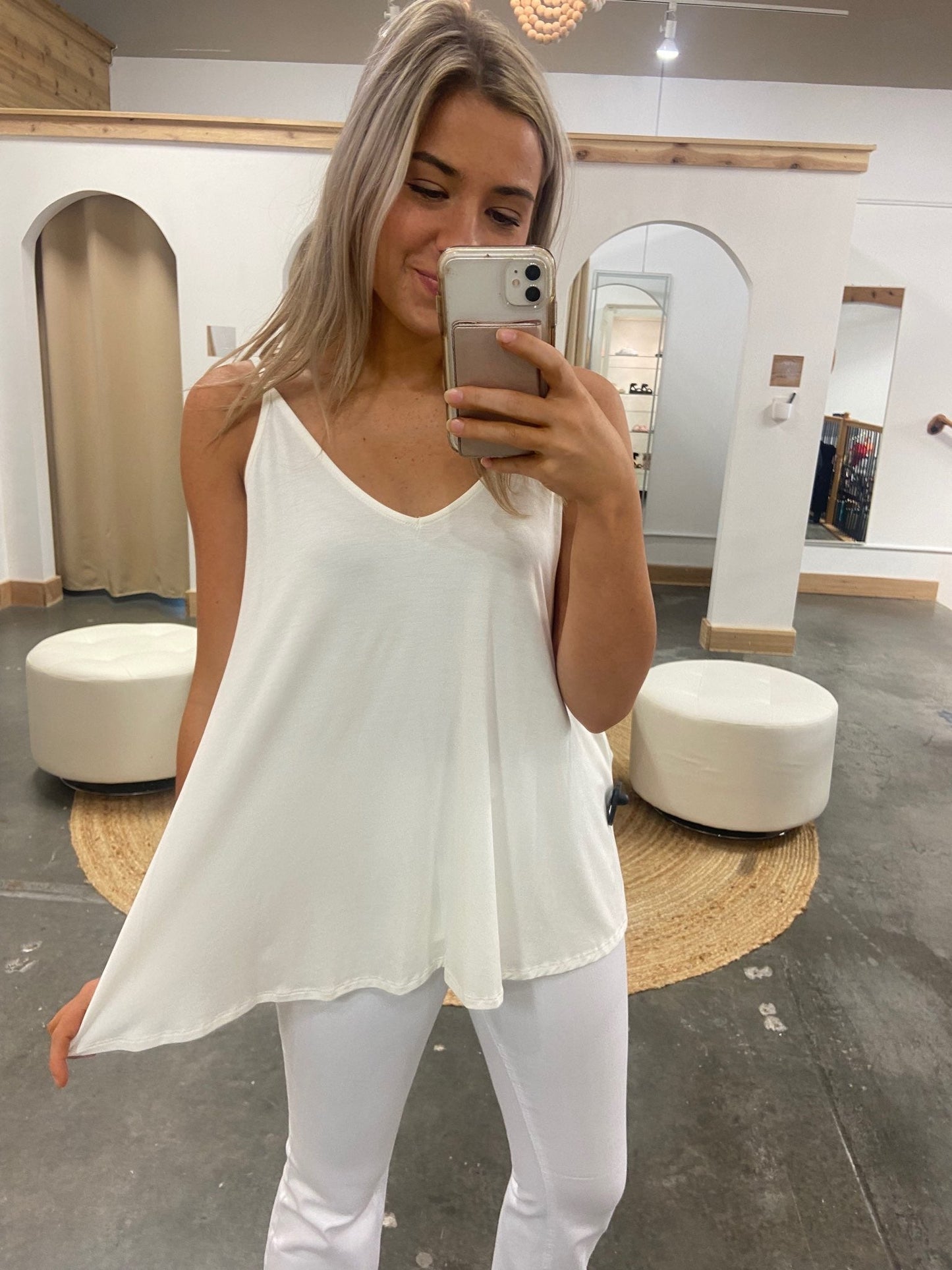 Basic V Neck Cami - Arete Style