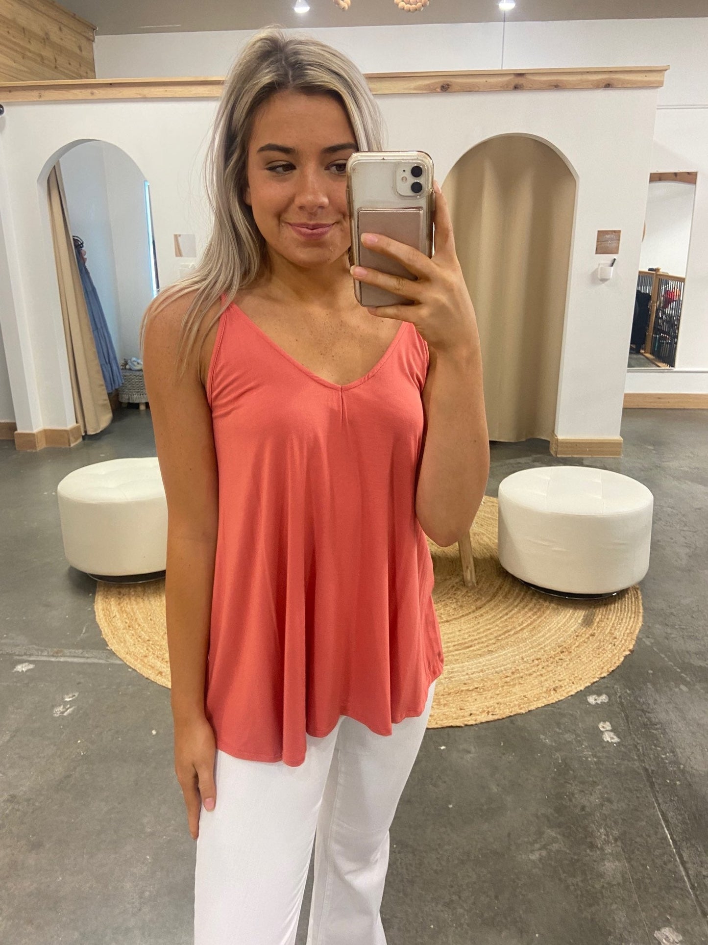 Basic V Neck Cami - Arete Style