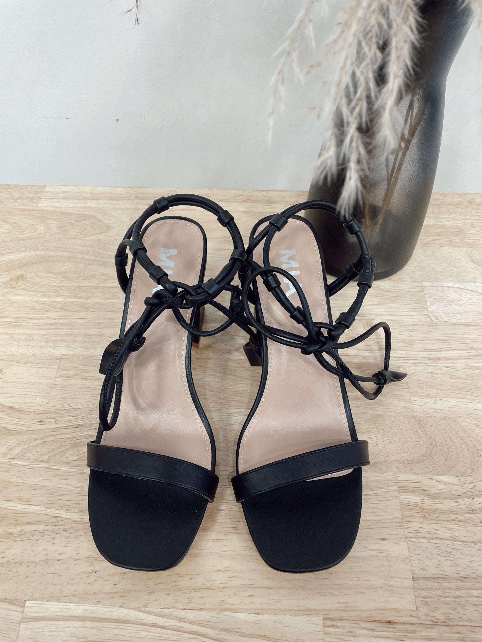 Black Square Toe Heel - Arete Style