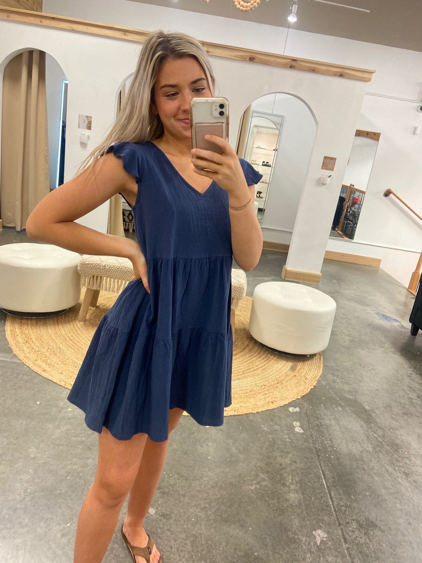 Chelsea V-neck Dress - Arete Style