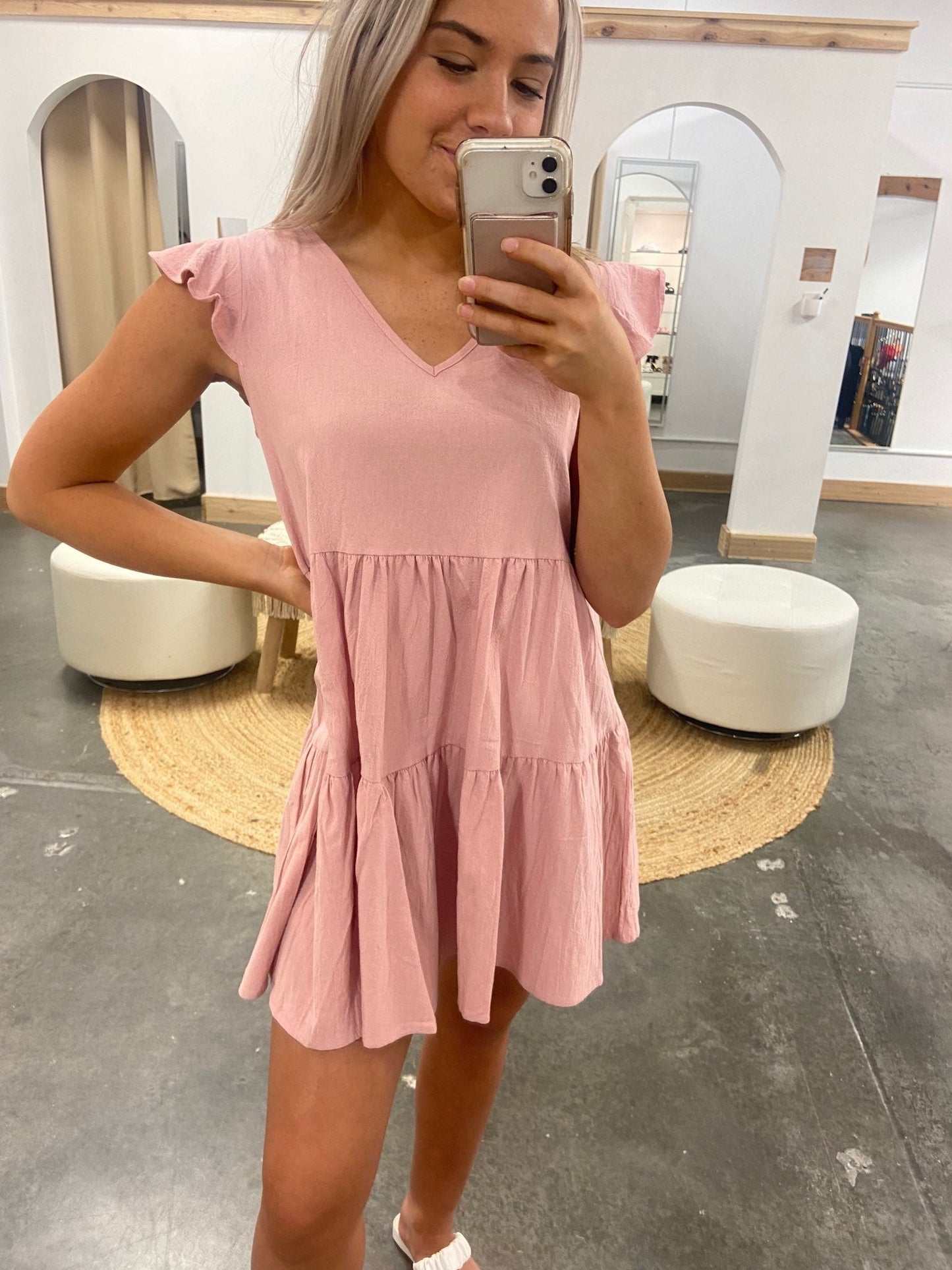 Chelsea V-neck Dress - Arete Style