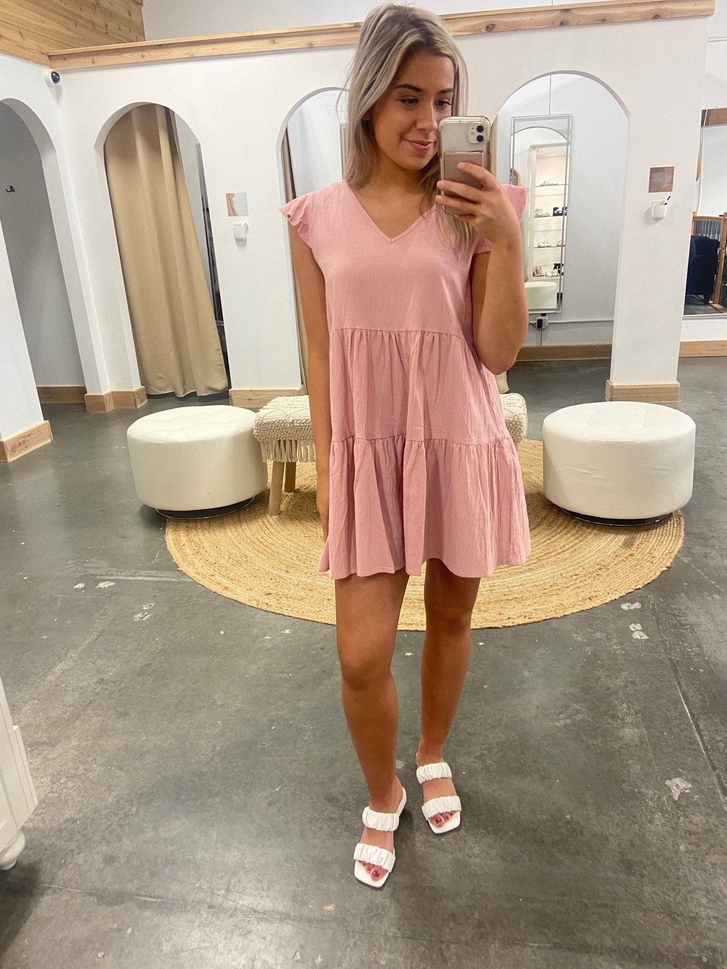 Chelsea V-neck Dress - Arete Style