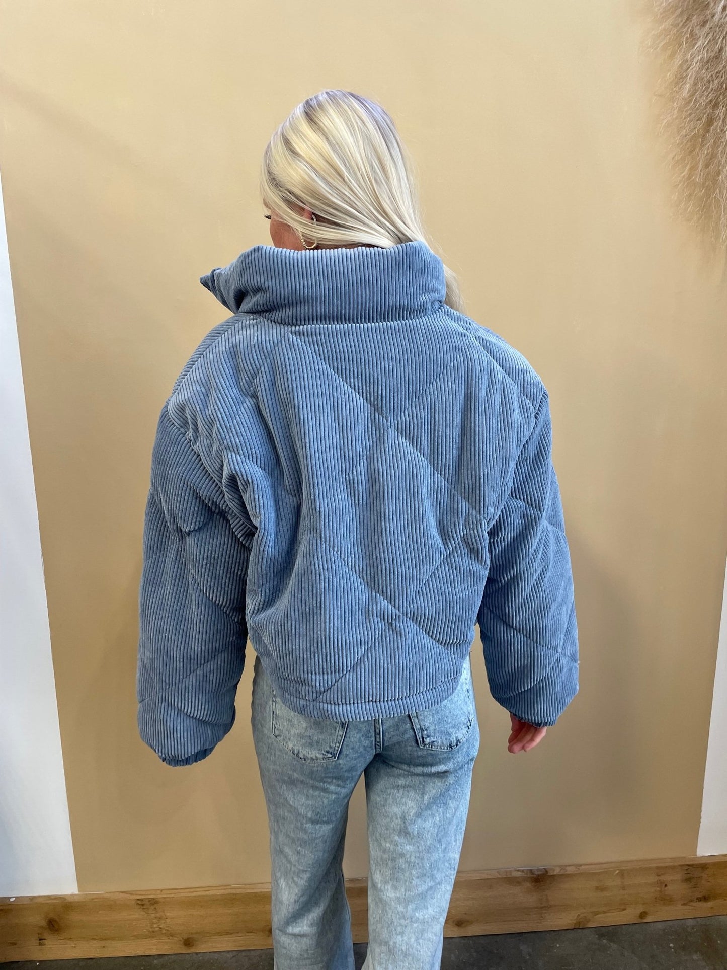 Corduroy Cropped Jacket - Arete Style