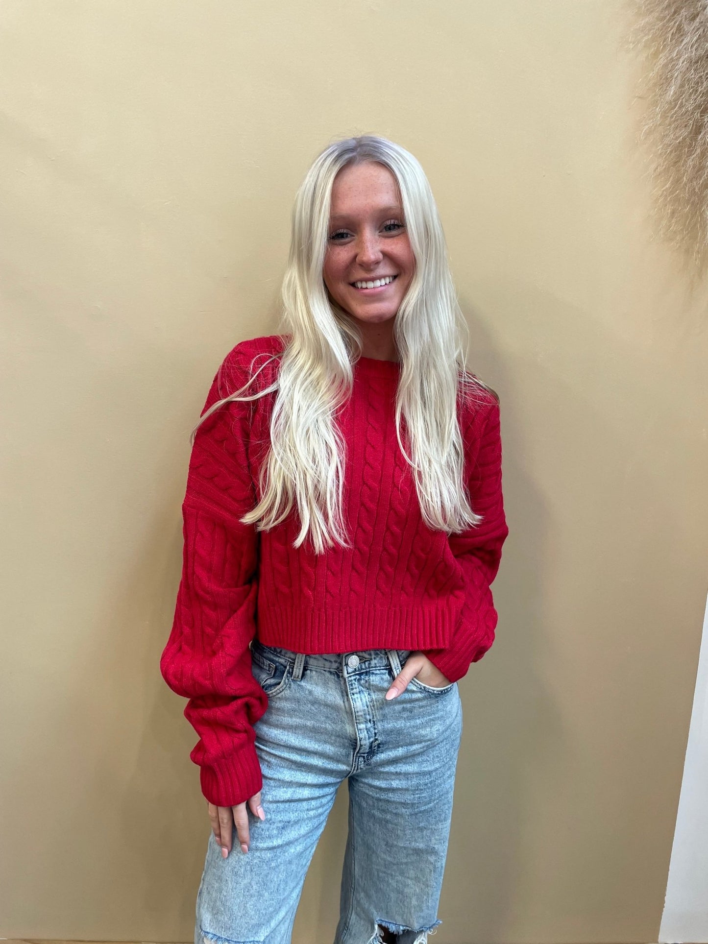 Danielle Cropped Sweater - Arete Style