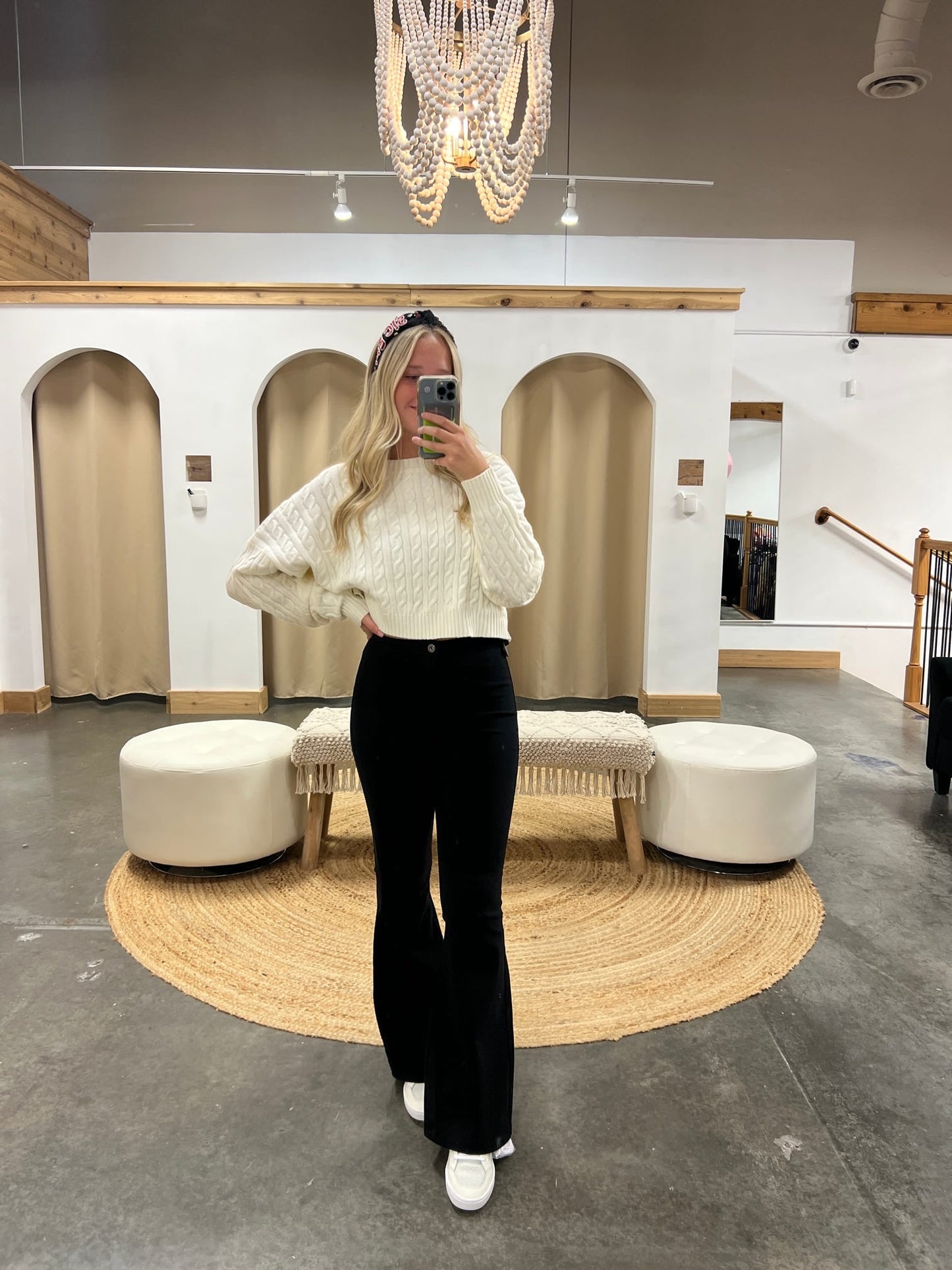 Danielle Cropped Sweater - Arete Style
