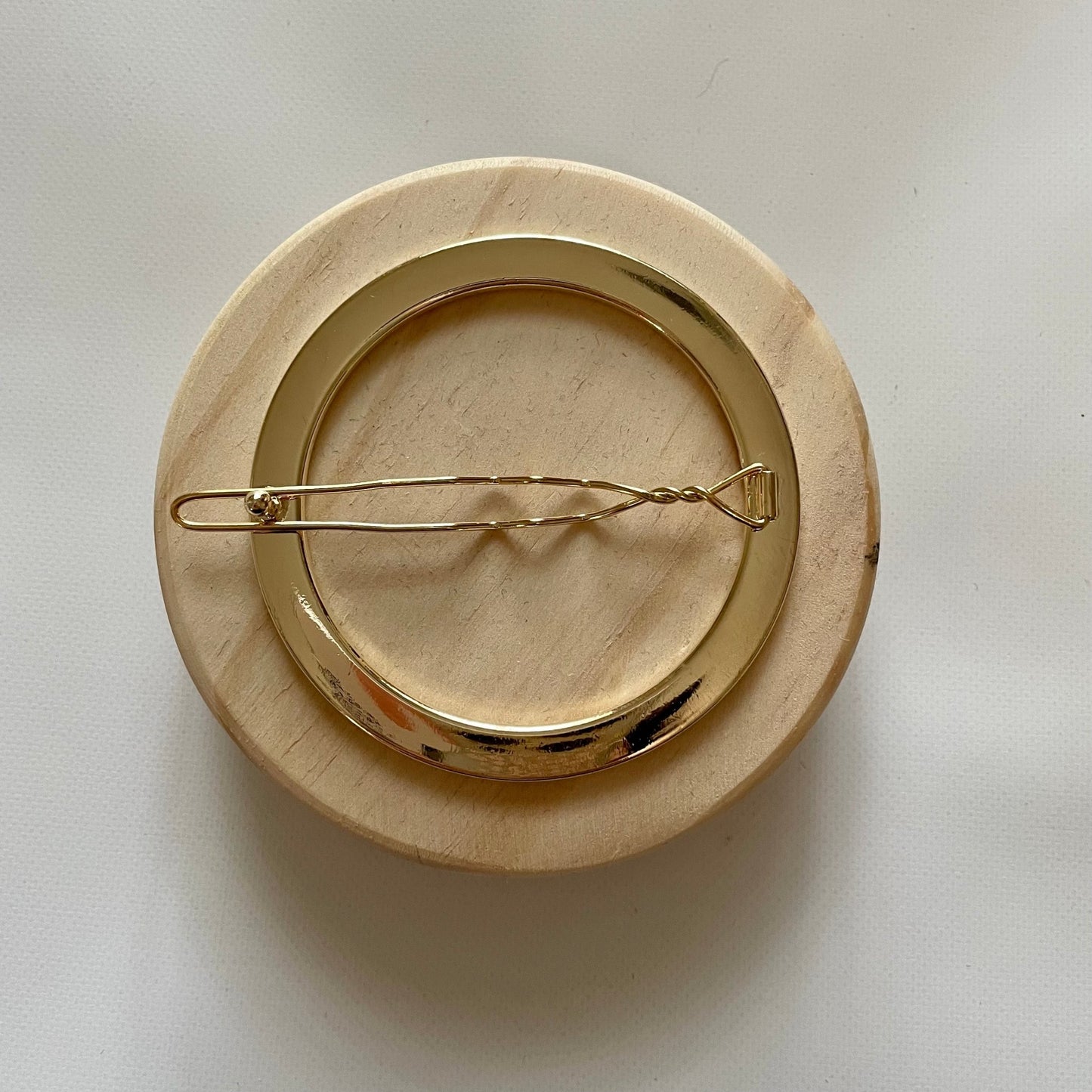 Gold Circle Hair Pin - Arete Style