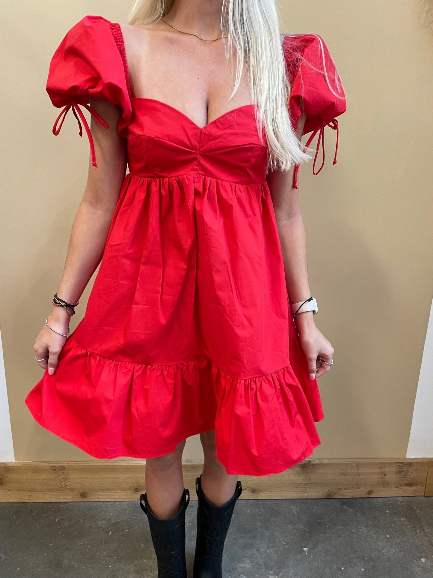Jess Baby Doll Tie Dress - Arete Style