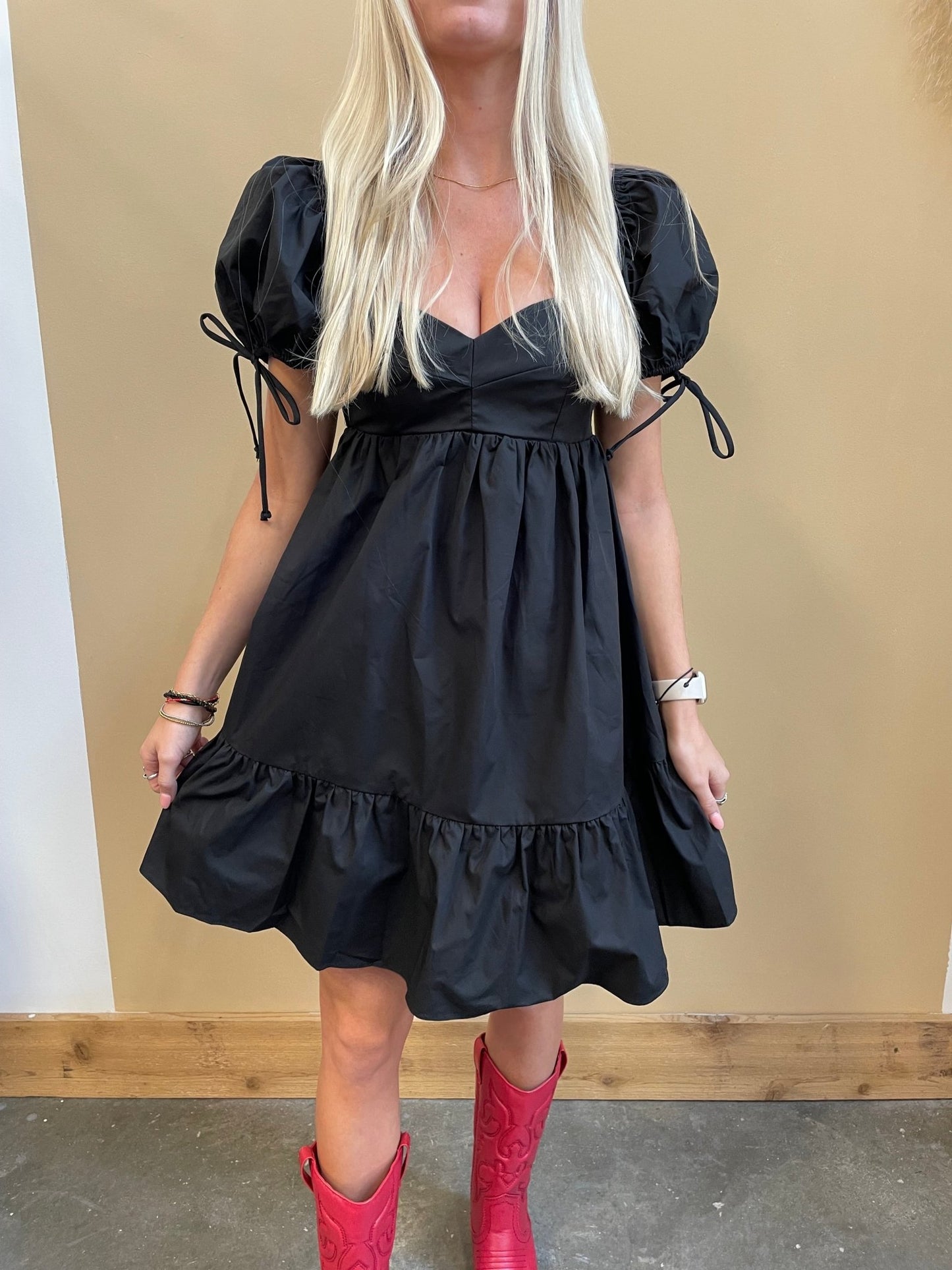 Jess Baby Doll Tie Dress - Arete Style