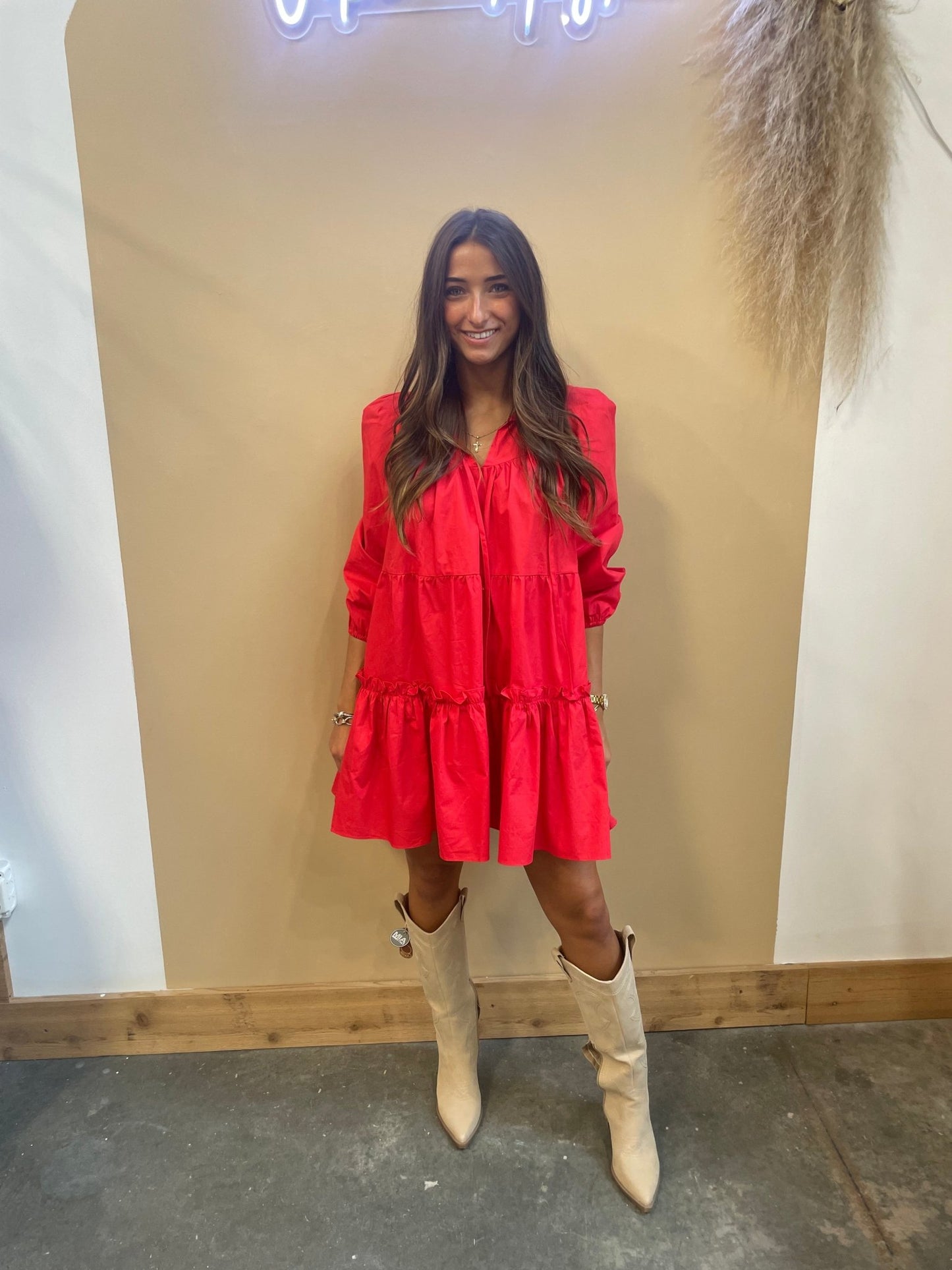 Kiera Ruffle Dress - Arete Style