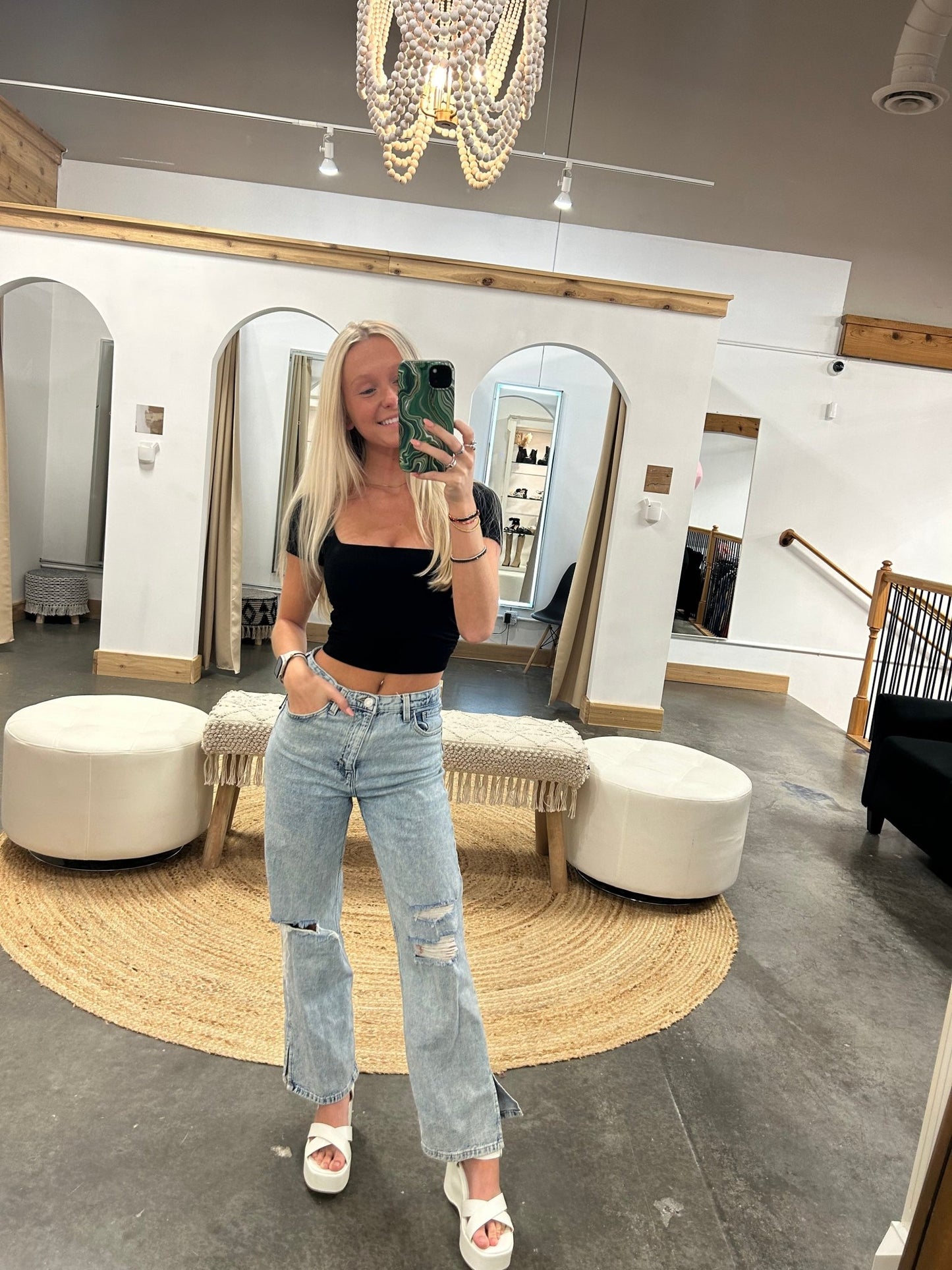 Liv Square Neck Top - Arete Style