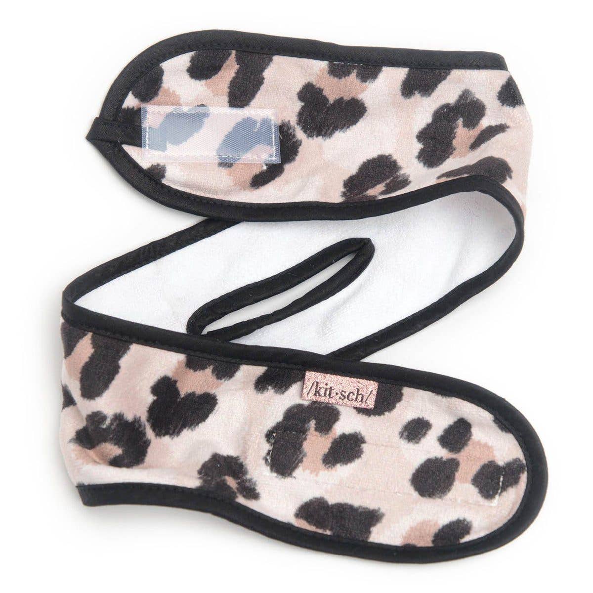 Microfiber Spa Headband - Leopard - Arete Style