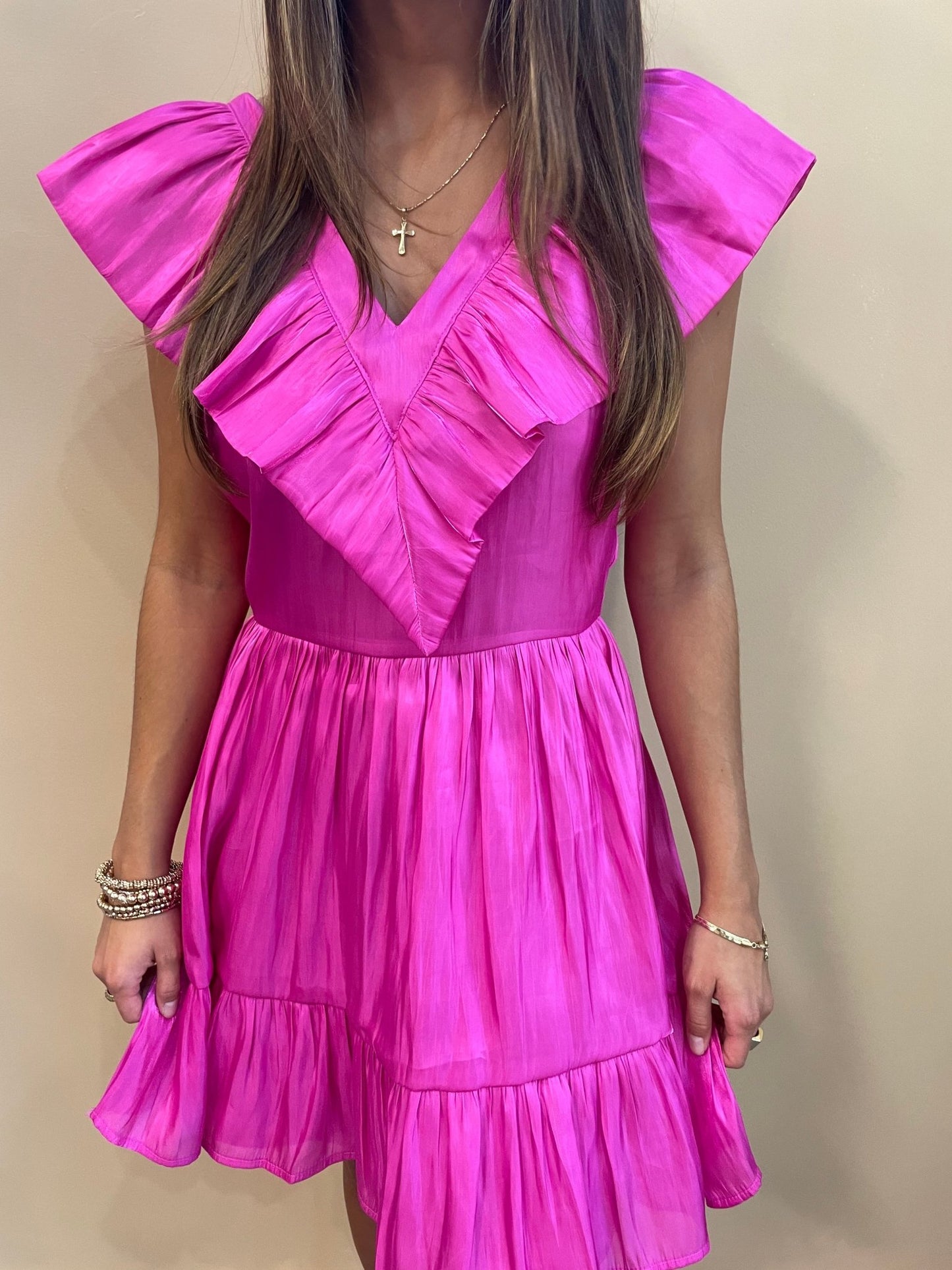 Naomi Ruffle Dress - Arete Style
