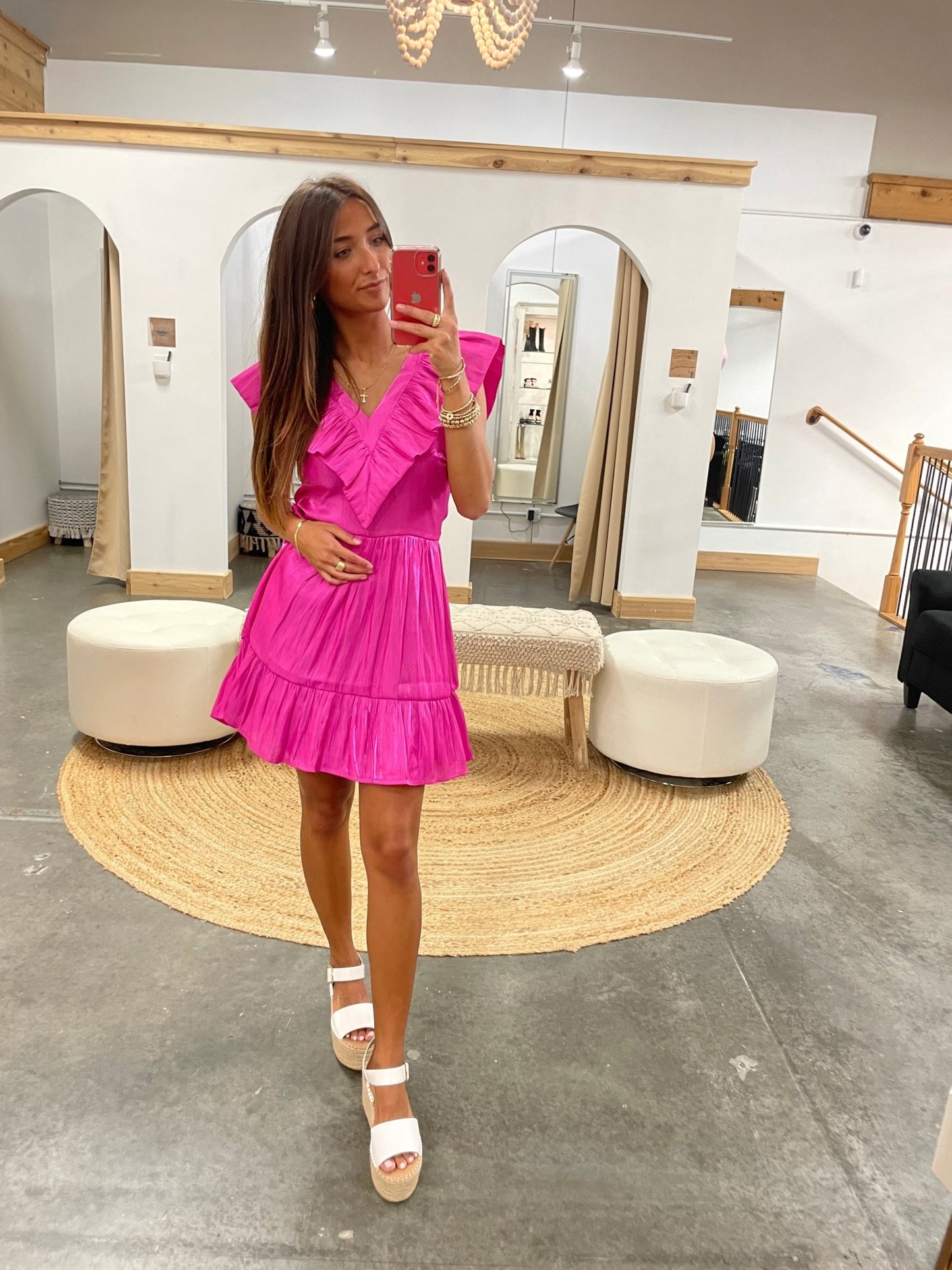 Naomi Ruffle Dress - Arete Style