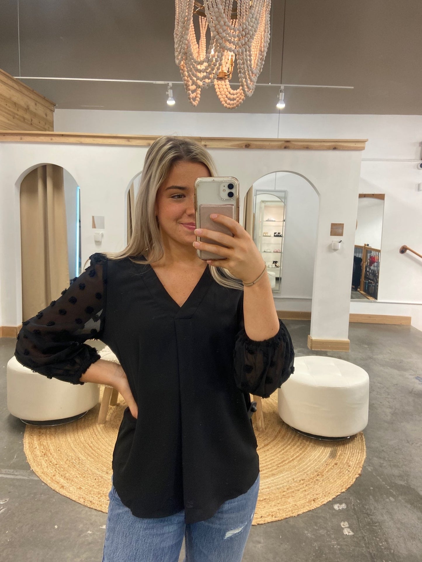 Olivia Dotted Blouse - Arete Style