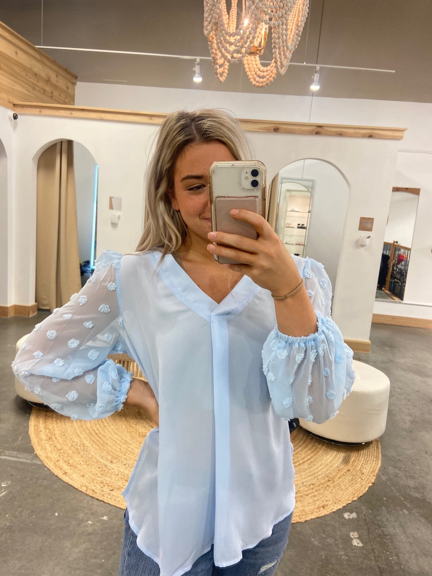 Olivia Dotted Blouse - Arete Style