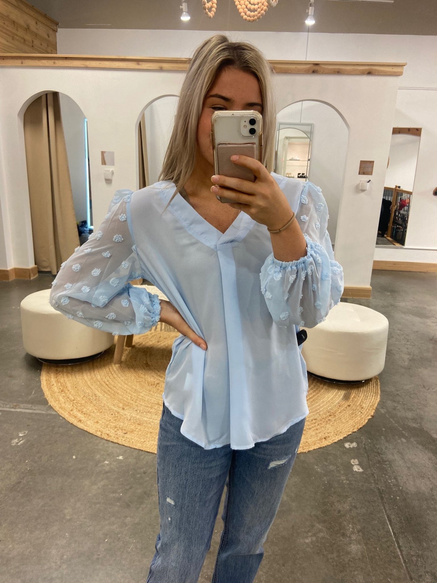 Olivia Dotted Blouse - Arete Style